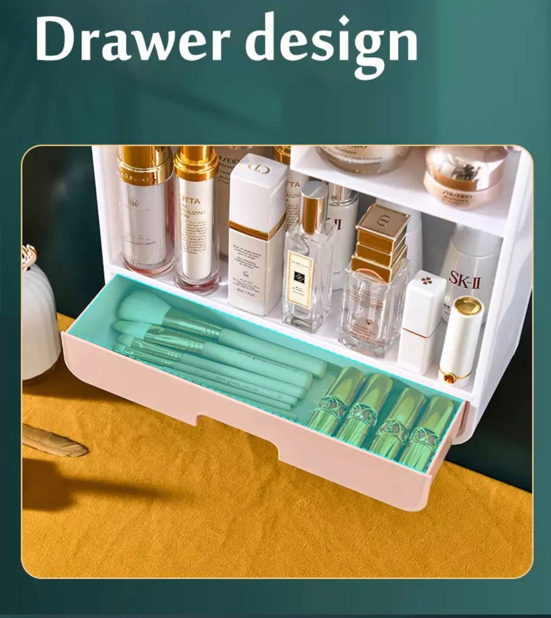 Wall Mount Makeup Display Cases Storage Box