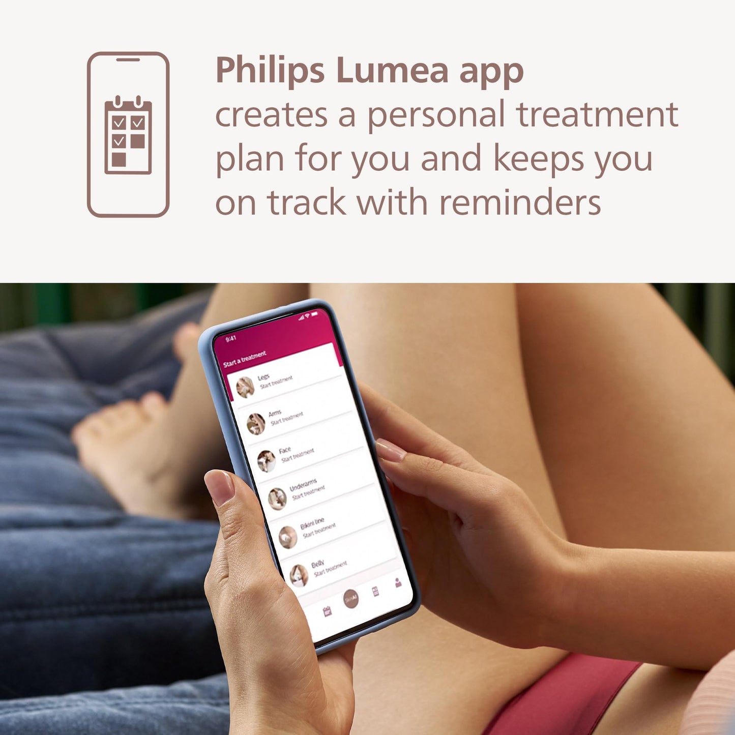 Philips Lumea 7000 Series IPL Hair Removal Device - Permanent Visible Hair Reduction Done at Home, SenseIQ Technology, Uniquely Curved Attachment for Body, for Women & Men, BRI931/03 - Medaid International