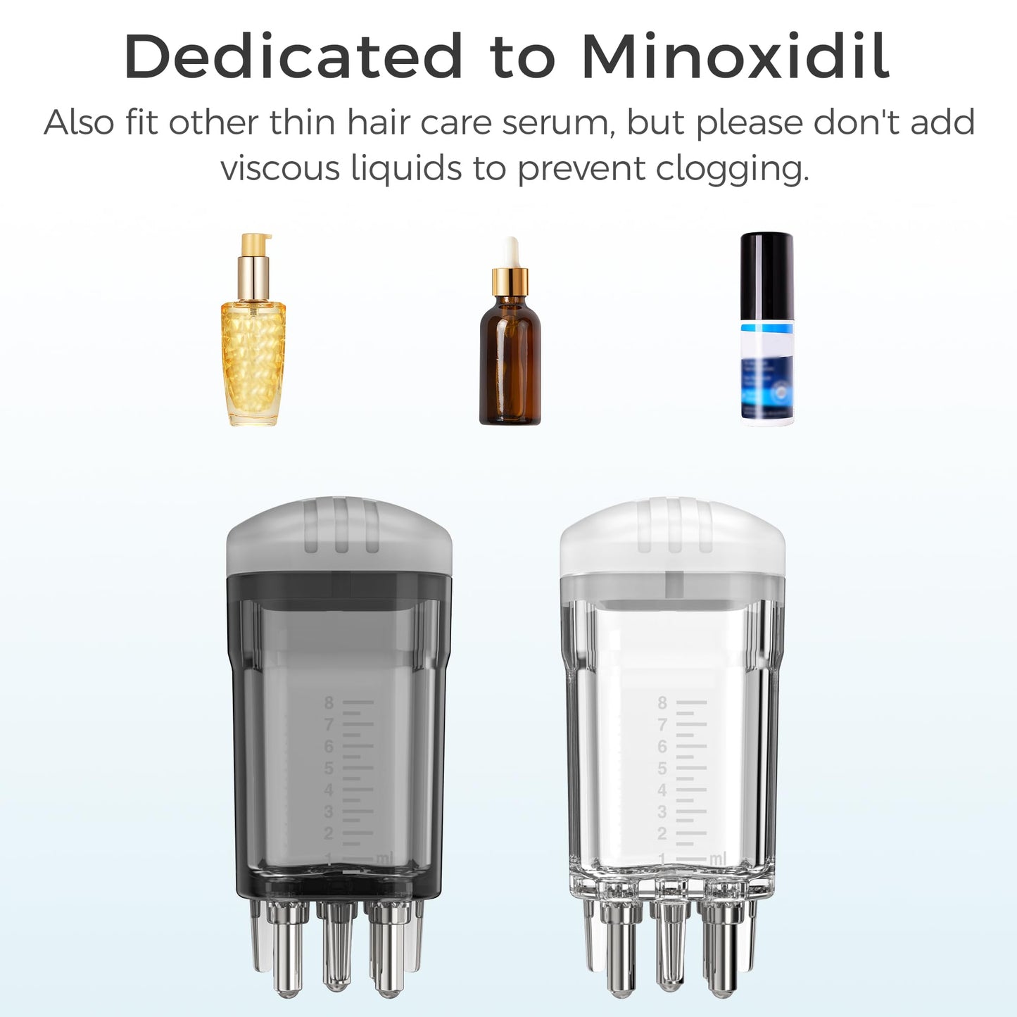 Minoxidil Applicator,2 PCS Easy Fast Apply Exactly Effective Massage Mini Scalp Applicator Comb Dedicated to Minoxidil Hair Growth Serum,Root Comb Applicator Bottle Minoxidil Applicator Brush Tool - Medaid International