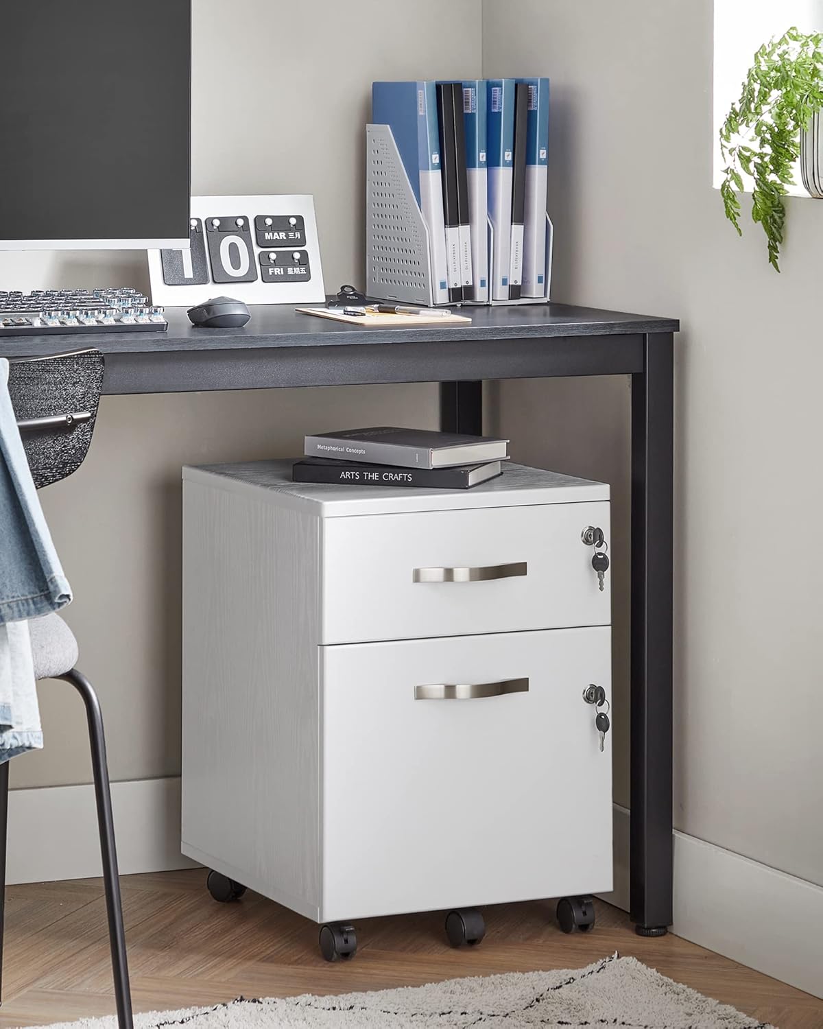 VASAGLE Small Storage Cabinet LCD022T46V1