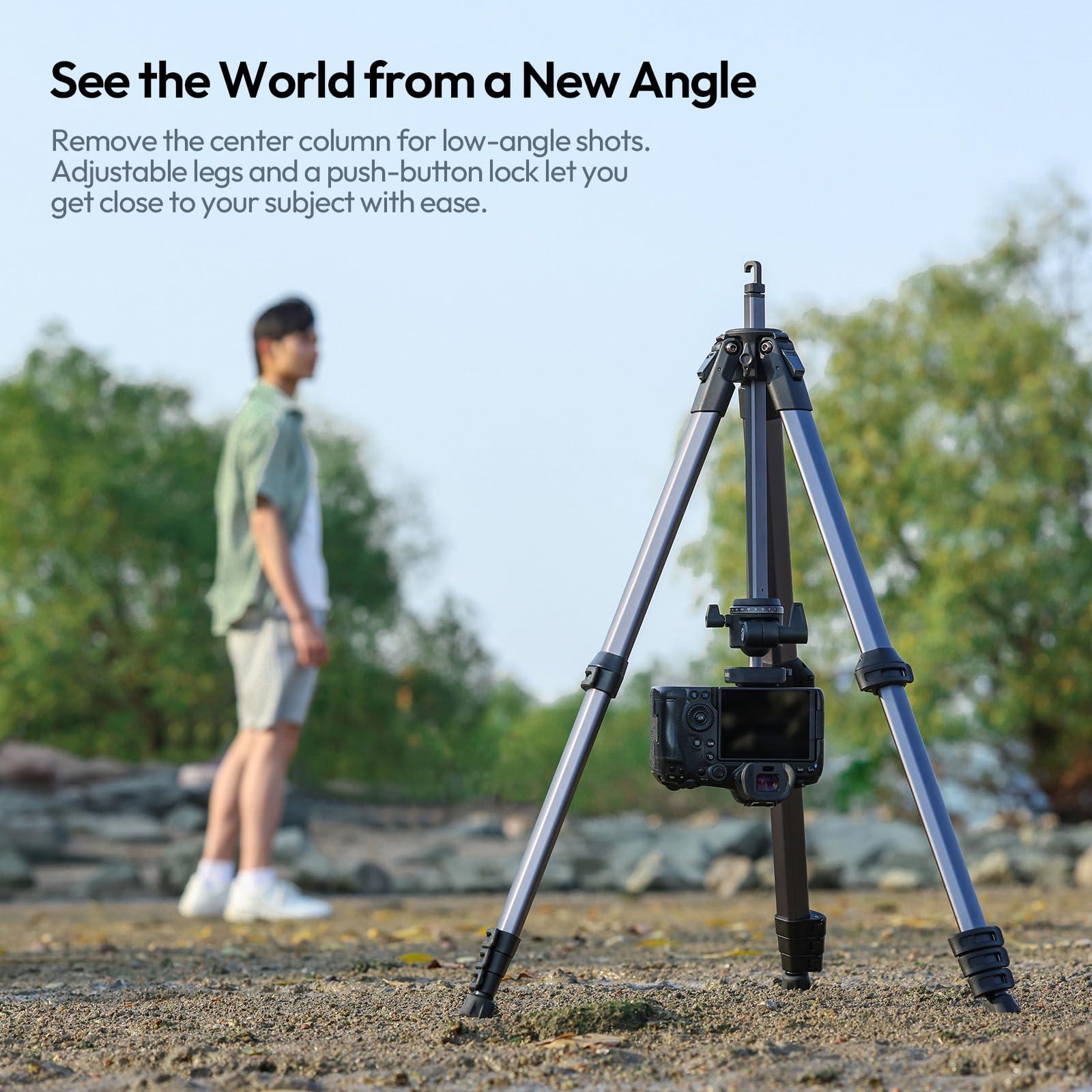 ULANZI Ombra ⅡCamera Tripod 61.5 Inch, 360° Ball Head Travel Tripod Stand with Uka Quick Release Plate for DSLR Sony Canon Fujifilm Camera Smartphone Vlogging Photography with Phone Mount Carry Bag - Medaid International
