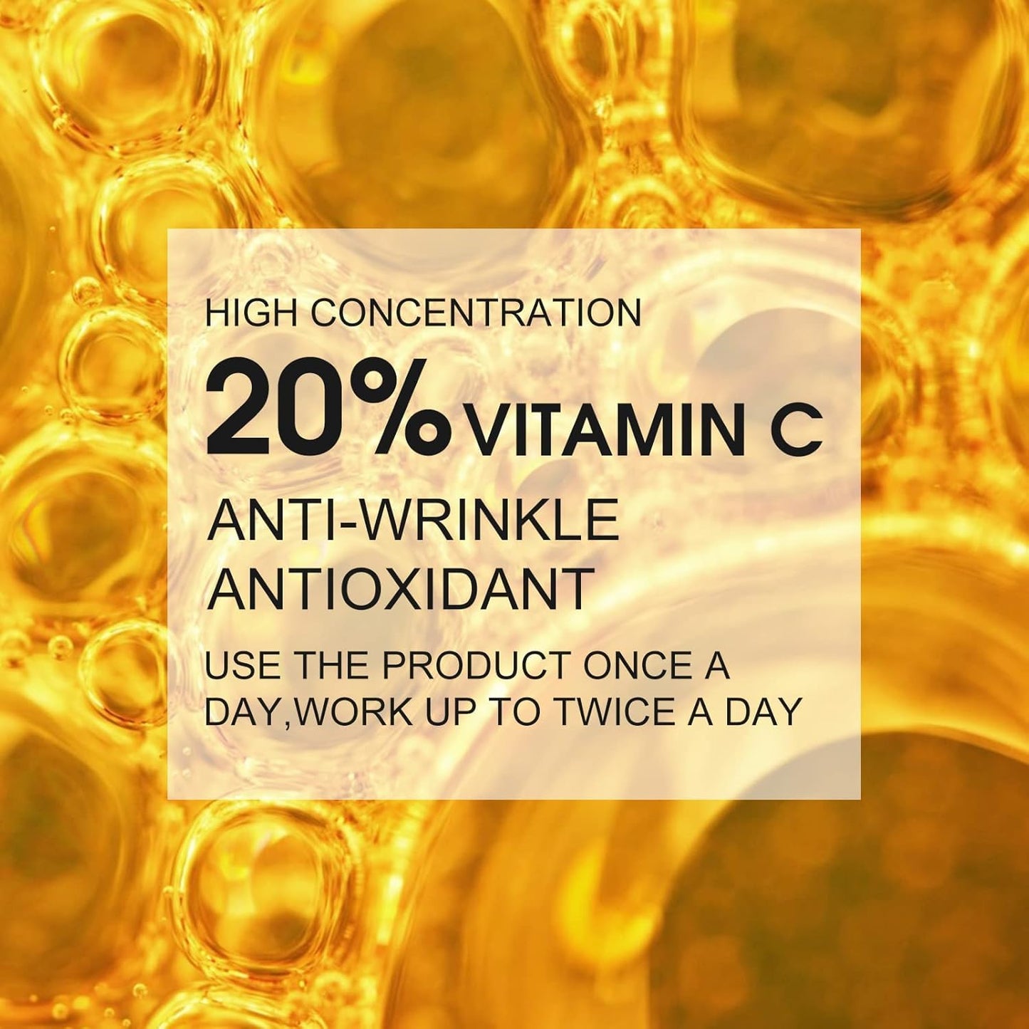 Premium 20% Vitamin C Serum For Face with Hyaluronic Acid, Retinol & Amino Acids - Boost Skin Collagen,Hydrate & Plump Skin, Anti Aging & Wrinkle Facial Serum (4 Fl Oz (Pack of 1)) - Medaid International
