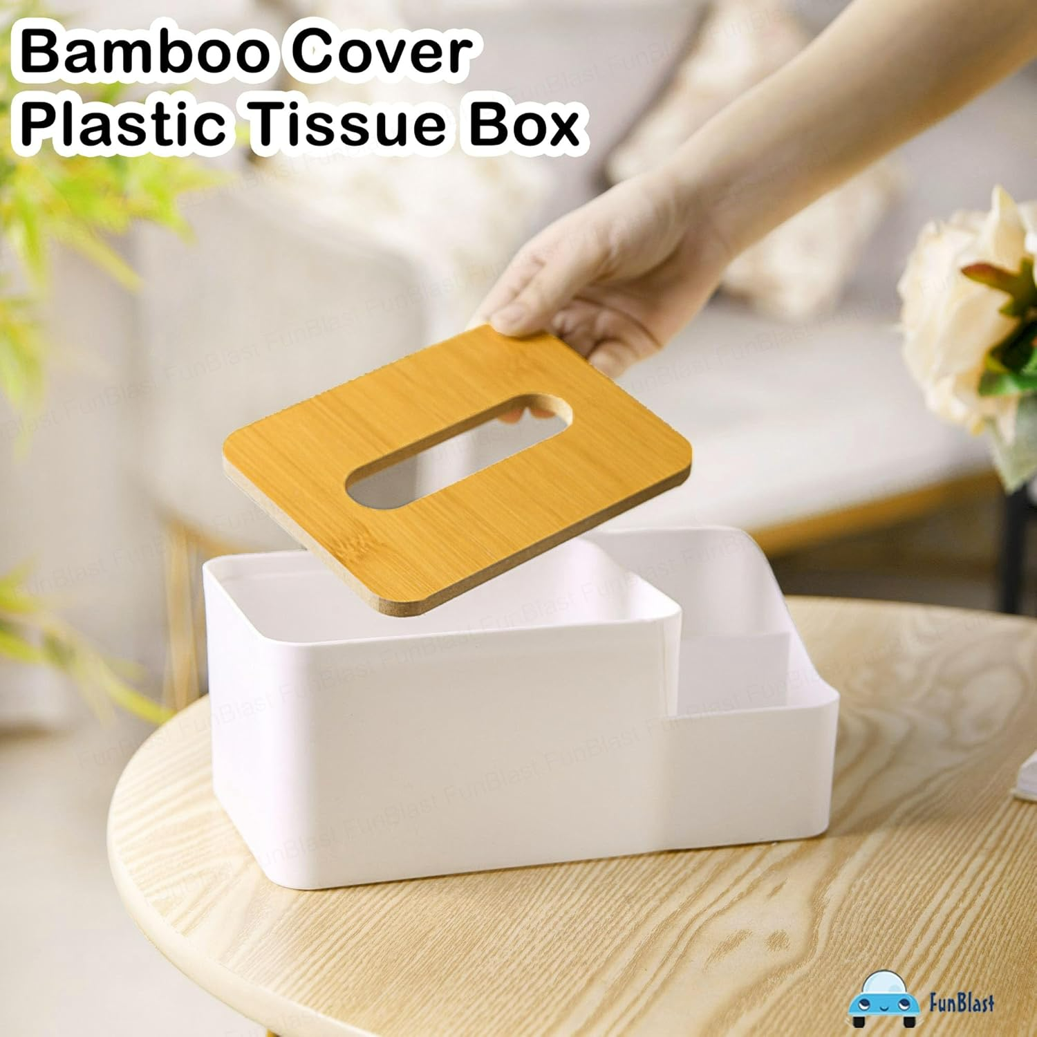 White Tissue Box – Multi-Function Plastic Napkin Holder & Organiser - Medaid International
