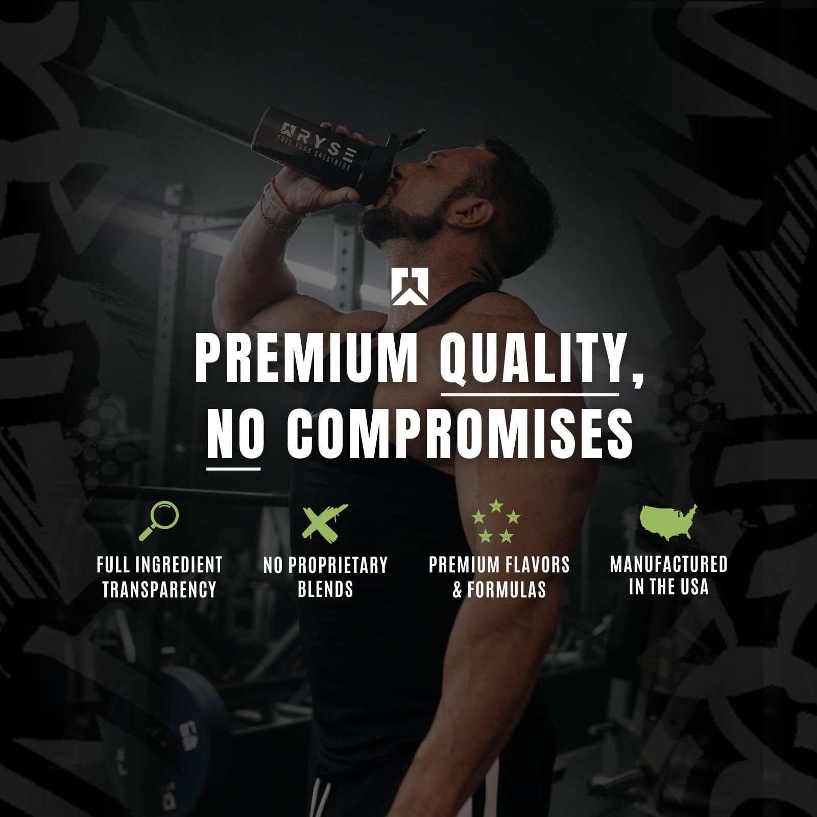 RYSE Loaded Plant Protein - Vanilla - 20g of Natural Vegan Plant-Based Protein Powder from Pea, Chickpea & Barley Rice - No Artificial Colors, Flavors or Sweeteners - 20 Servings - Medaid International