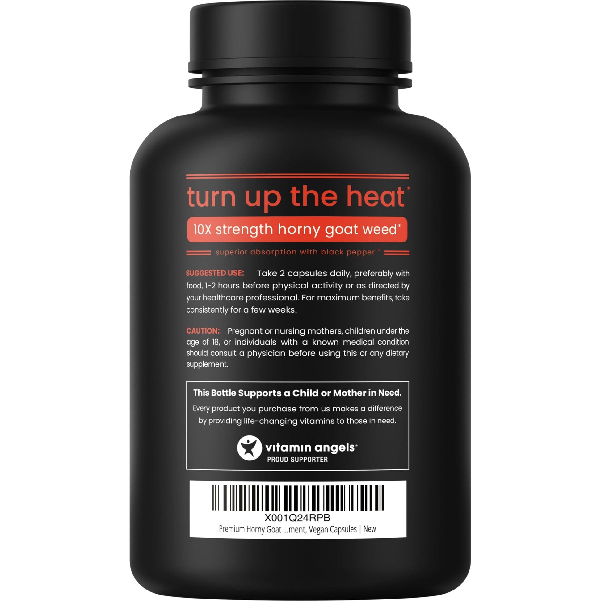 NutraChamps Horny Goat Weed, 1000mg Epimedium Energy Supplement, 10X Strength Icariin, Ginseng, Tribulus & Maca Pills for Women & Men, Enhanced Absorption with Black Pepper, 60 Vegan Capsules - Medaid International