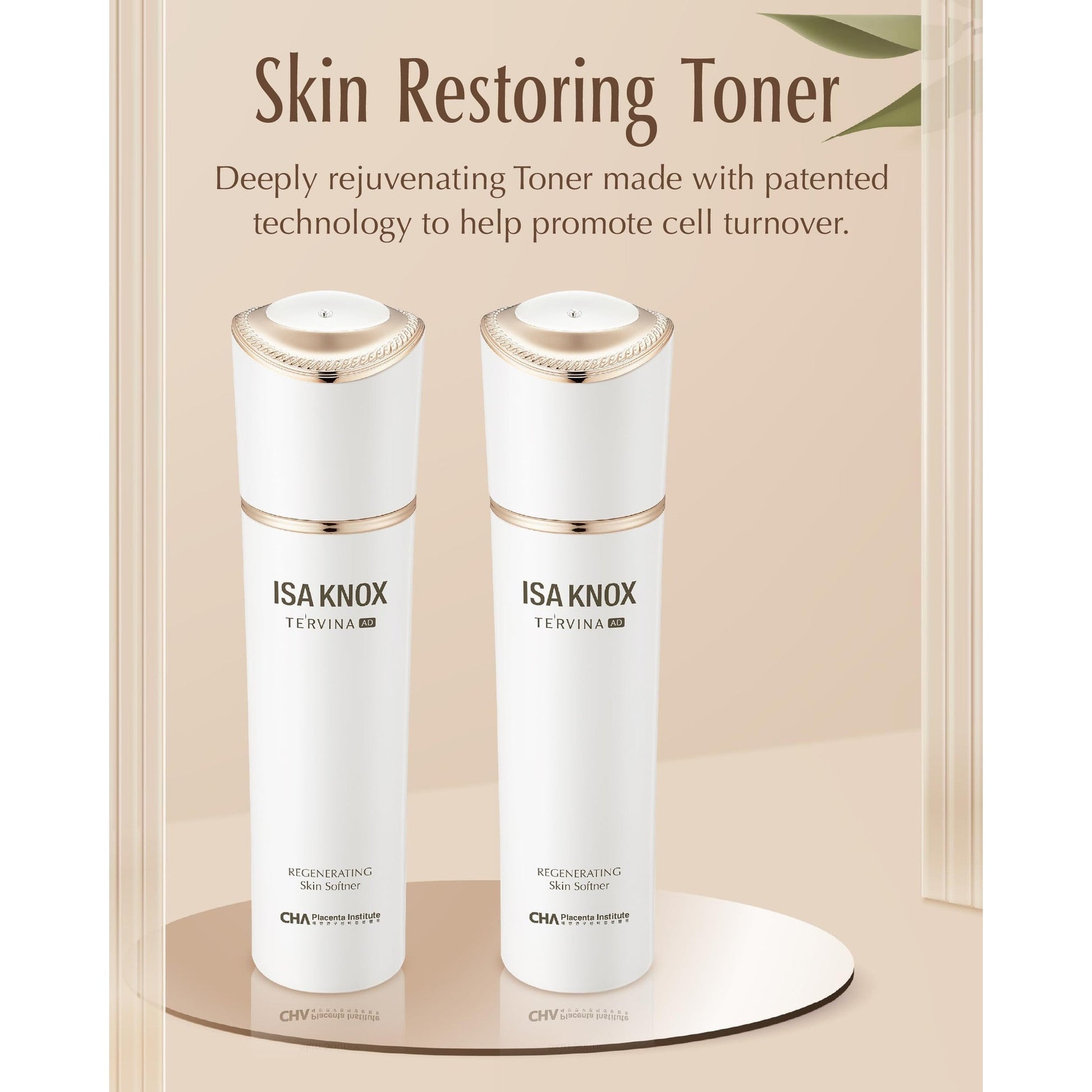 ISA KNOX TE'RVINA AD Regenerating Skincare Set (12.7fl oz) - Hydrating, Nourishing & Firming Toner & Moisturizer Set for Youthful and Radiant Skin, Placenta, Rose Absolute - Medaid International