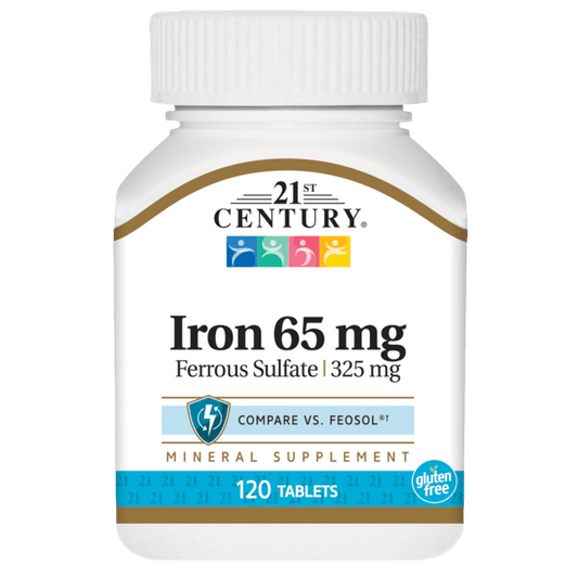 21st Century, Iron, 65 mg, 120 Tablets