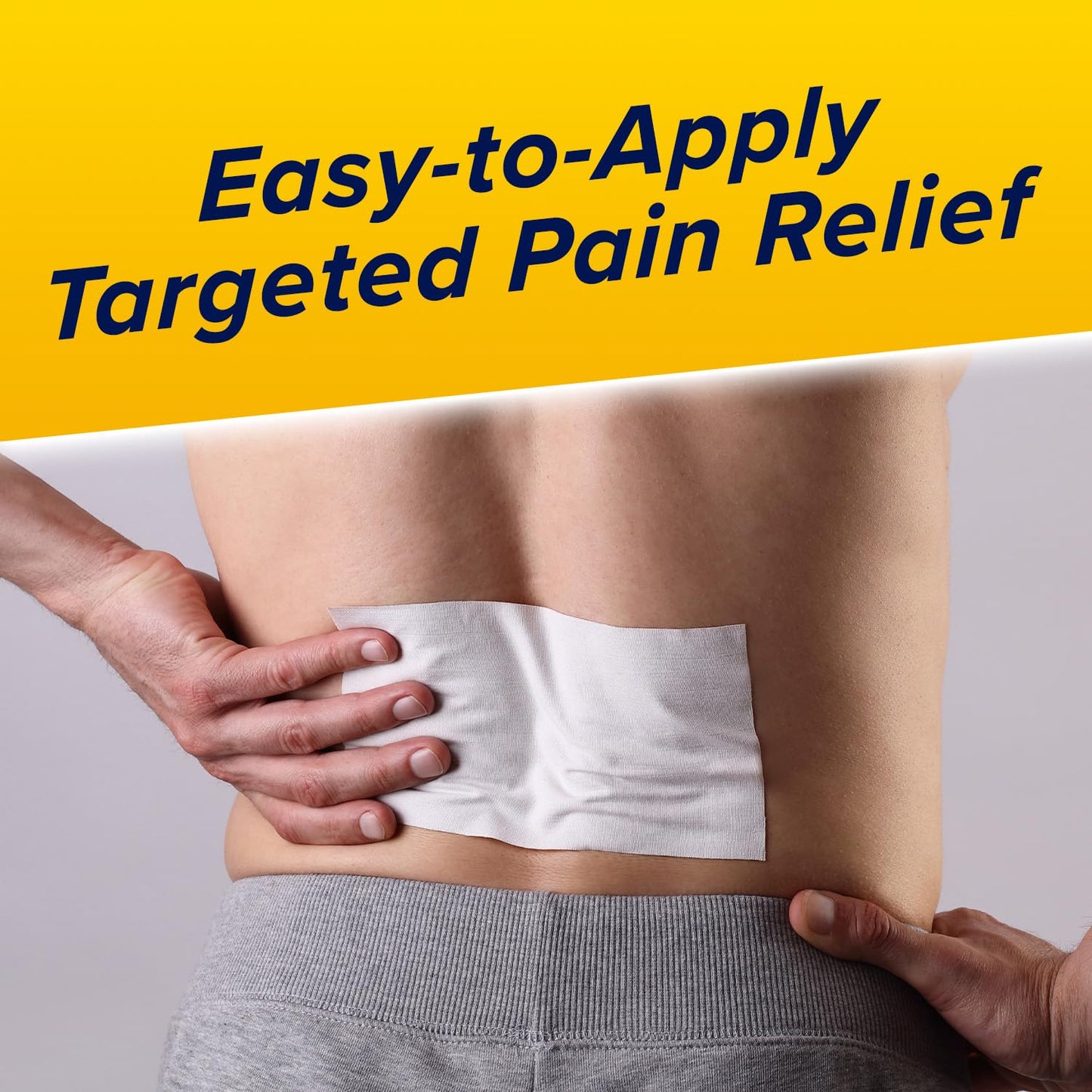 Aspercreme Max Strength Lidocaine Pain Relief Patch (5 Count) for Back Pain, Odor Free Pain Patches - Medaid International