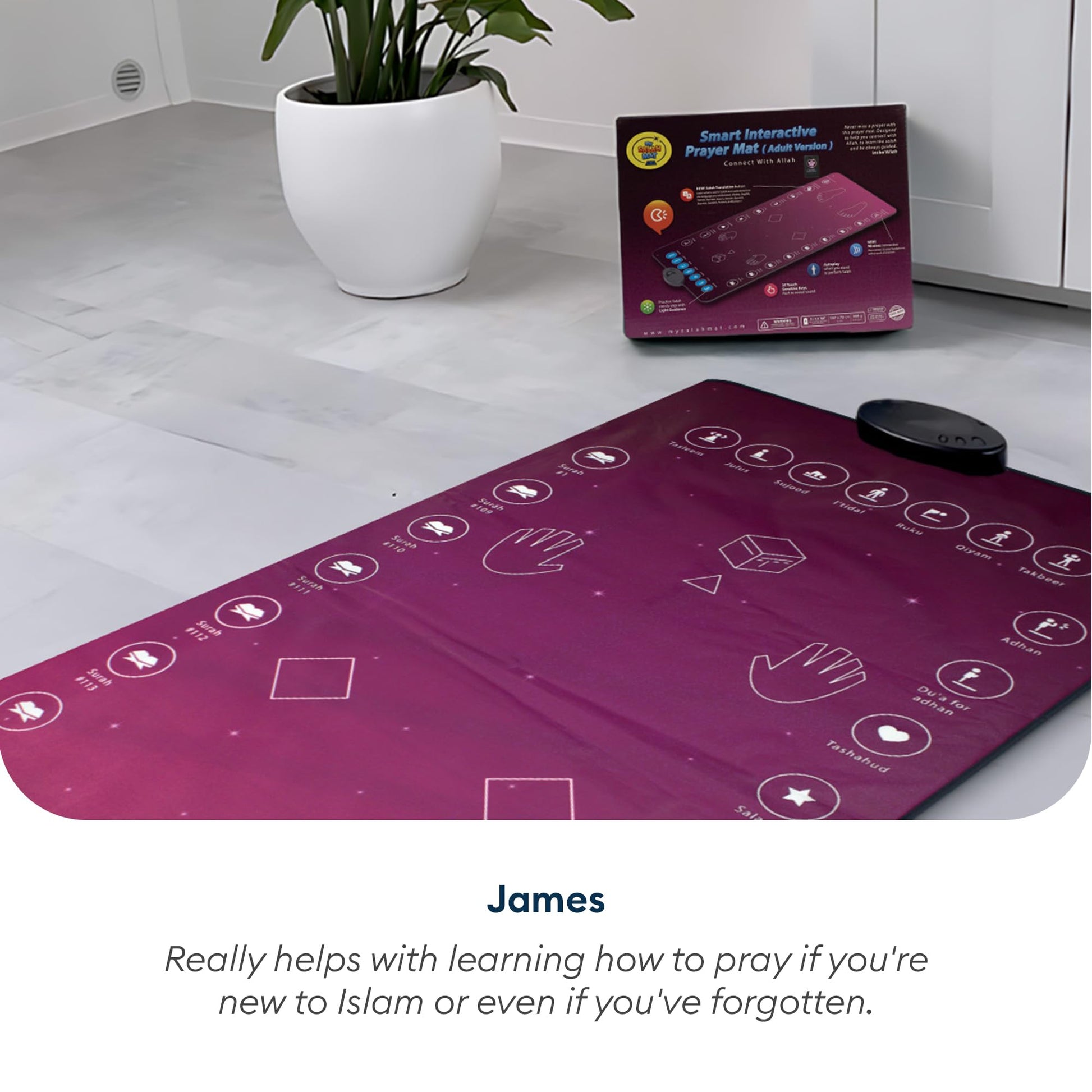 My Salah Mat (Original, Rahma Smart Interactive Adult Prayer Mat - Medaid International