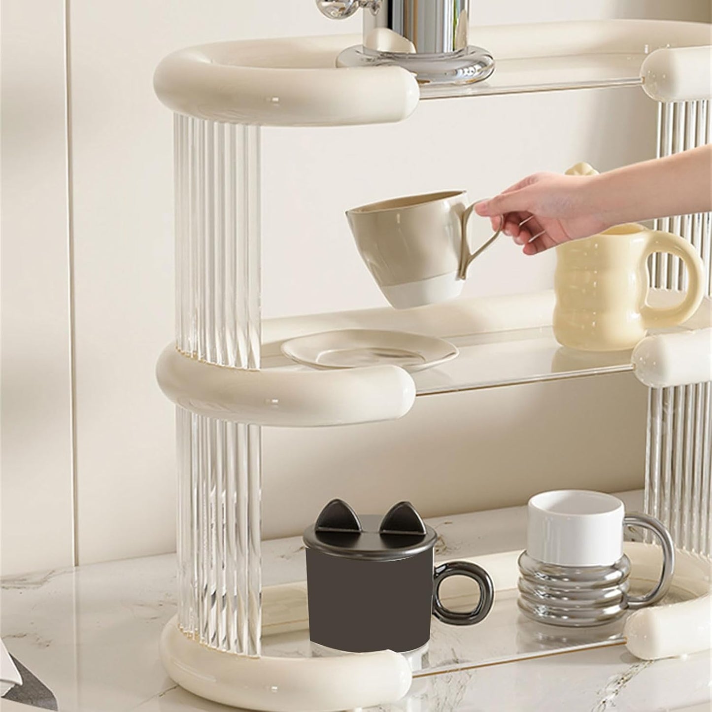 Elegant Plastic Storage Rack
