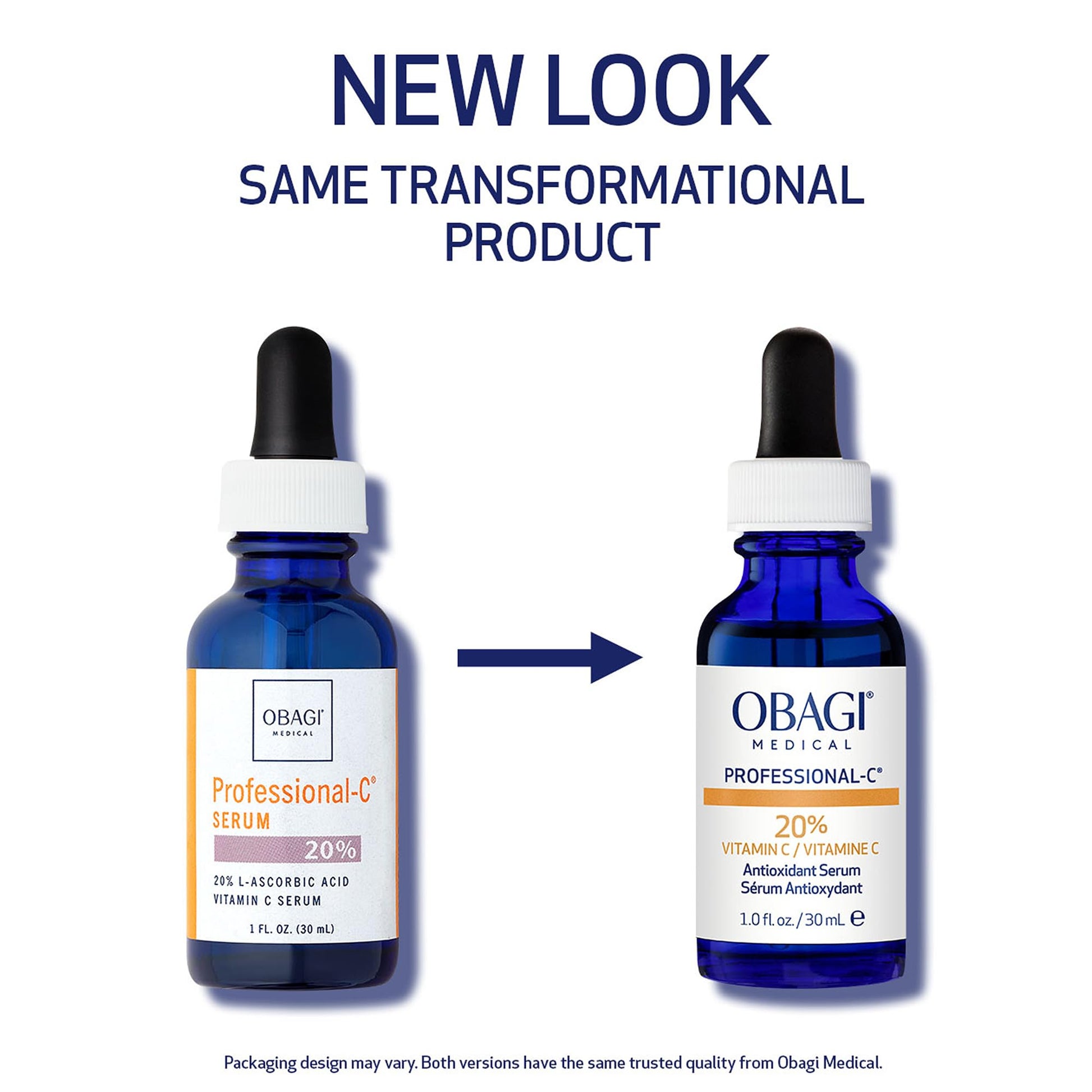 Obagi Professional C Serum 20%, Vitamin C Facial Serum with Concentrated 20% L Ascorbic Acid for Normal to Oily Skin, 1.0 Fl Oz Pack of 1 - Medaid International