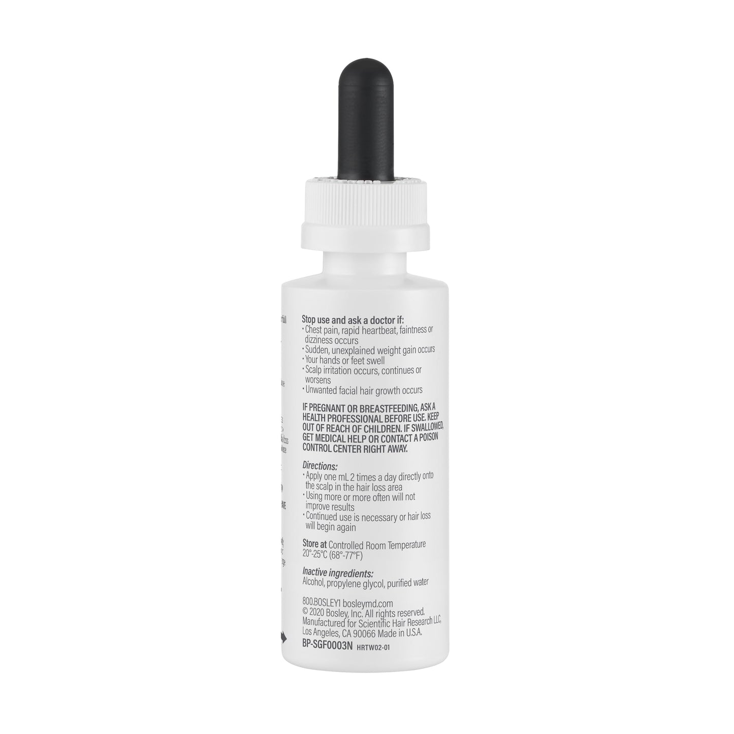 BosleyMD Hair Regrowth Treatment Regular Strength By for Women - 2 X 2 Oz Treatment, 2count - Medaid International