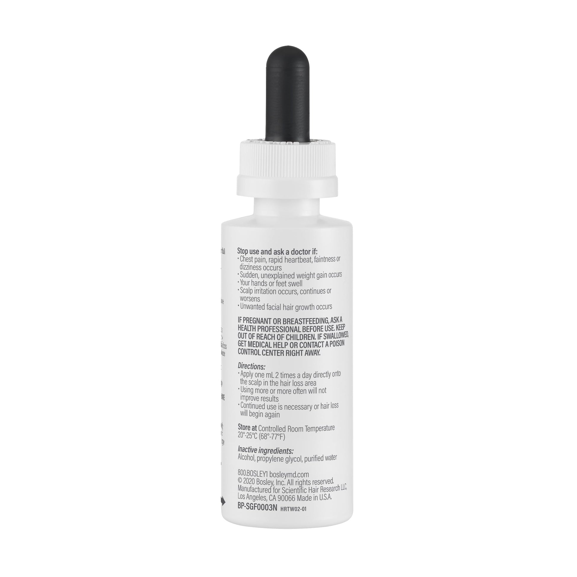 BosleyMD Hair Regrowth Treatment Regular Strength By for Women - 2 X 2 Oz Treatment, 2count - Medaid International