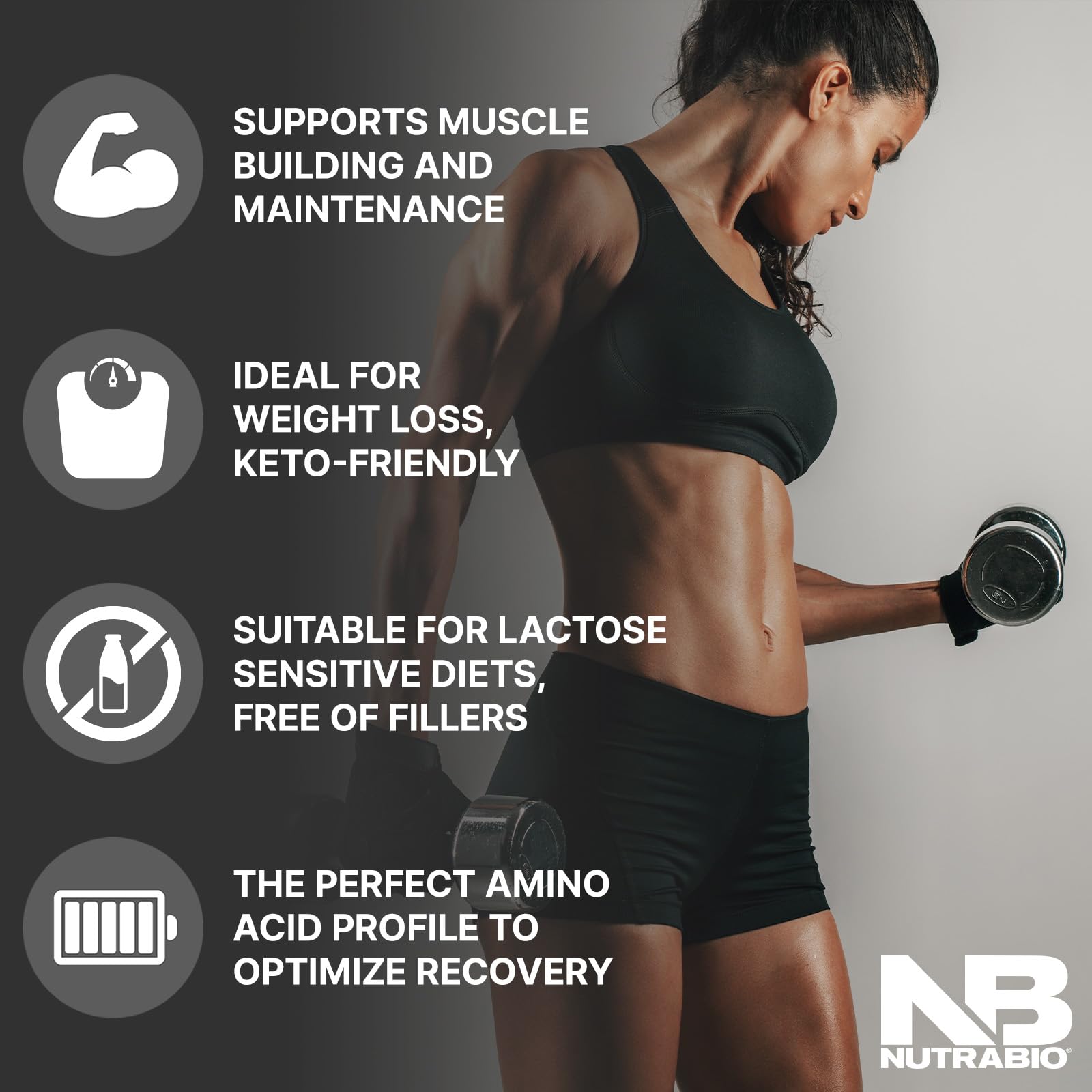 NutraBio 100% Whey Protein Isolate Protein Powder, 25g Protein with Complete Amino Acid Profile, Non-GMO, Soy & Gluten Free, Low Carb, Low Calorie Whey Protein Powder, Chocolate Peanut Butter, 2 Lbs - Medaid International