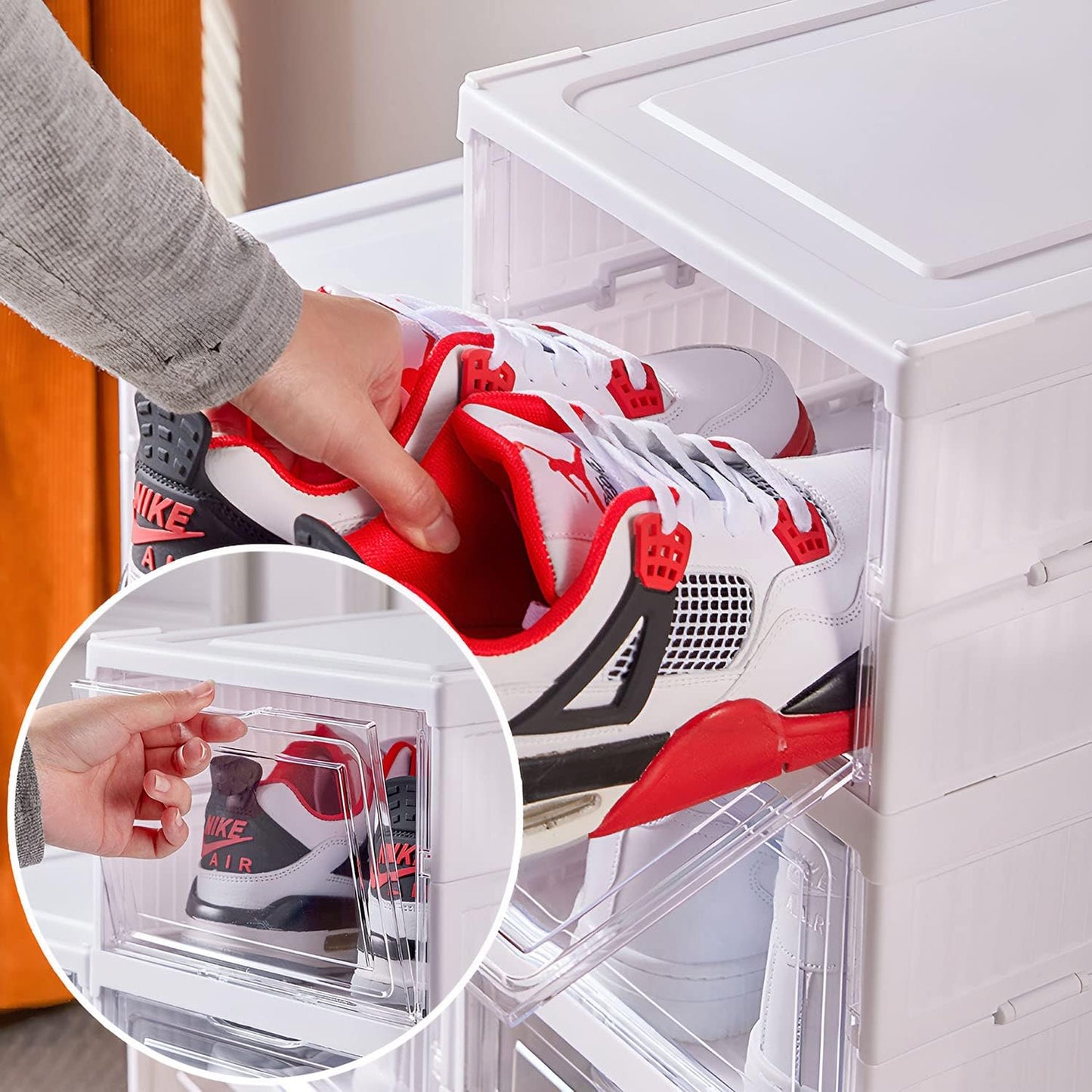 Transparent Foldable Shoes Box