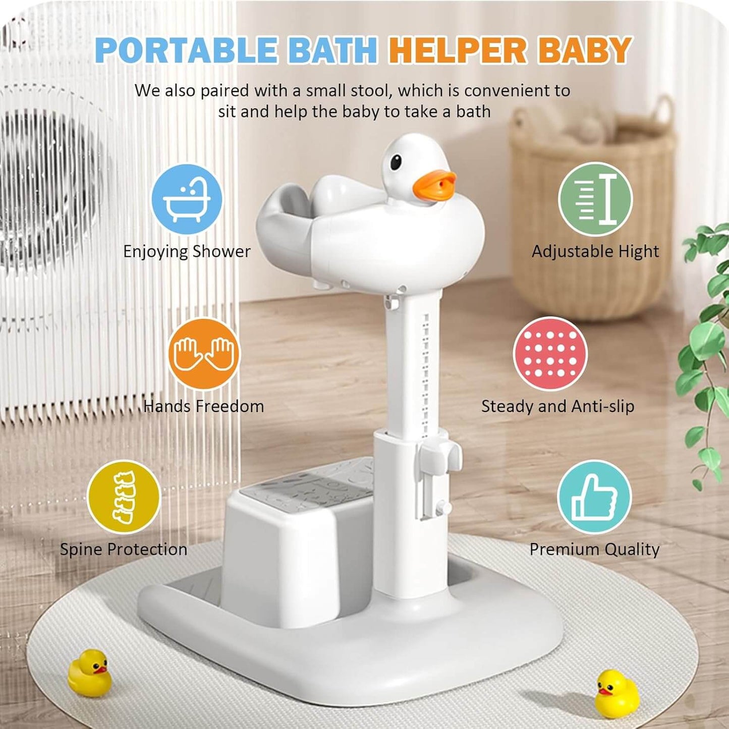 Baby Bath Stand (Stool included)
