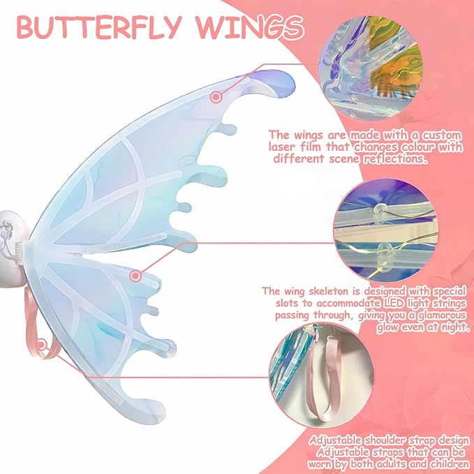 Costume Electric Butterfly Wings