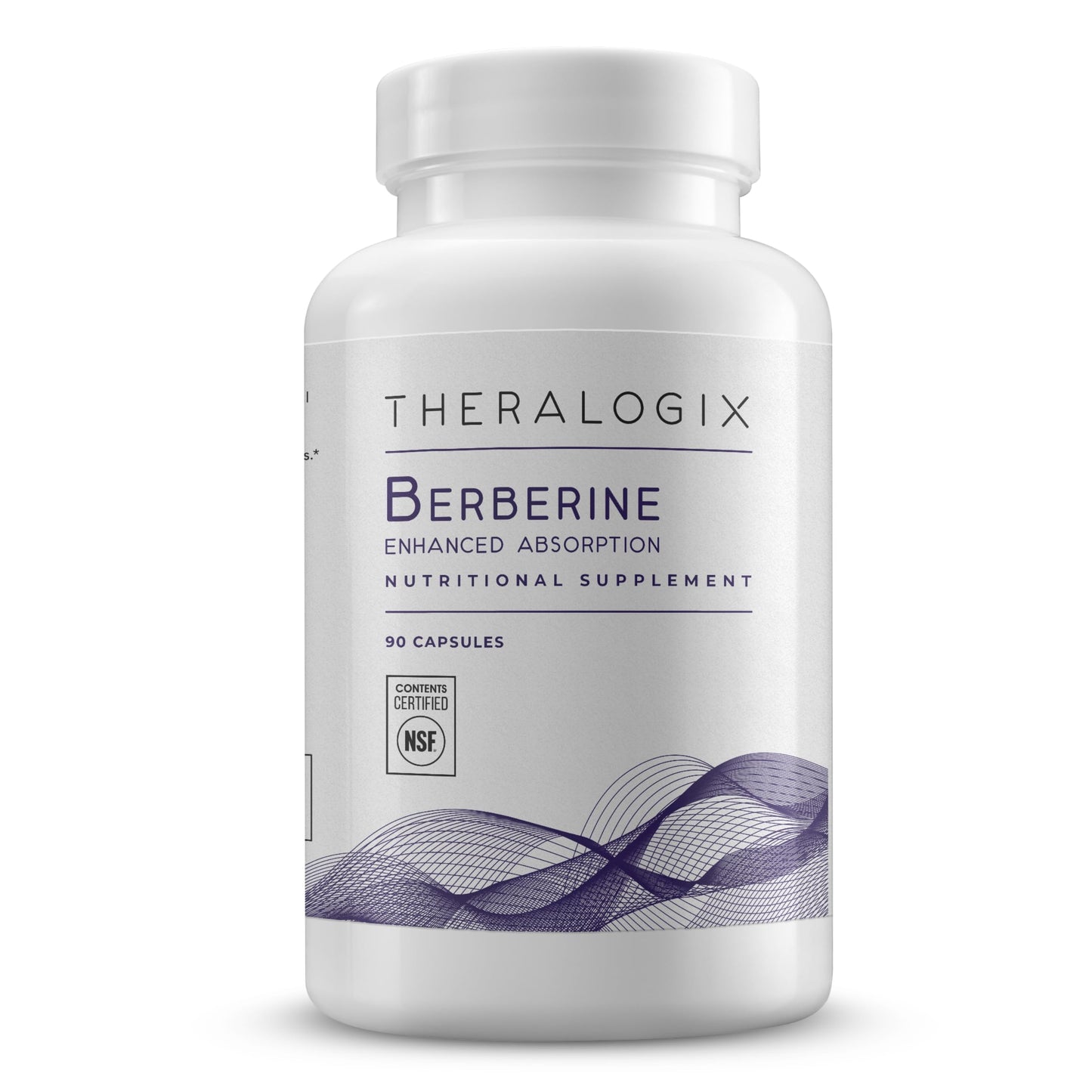 Theralogix Berberine Enhanced Absorption - 90-Day Supply - Made with Berberine Phytosome to Help Support Healthy Metabolism & Hormone Balance* - NSF Certified - 90 Capsules - Medaid International