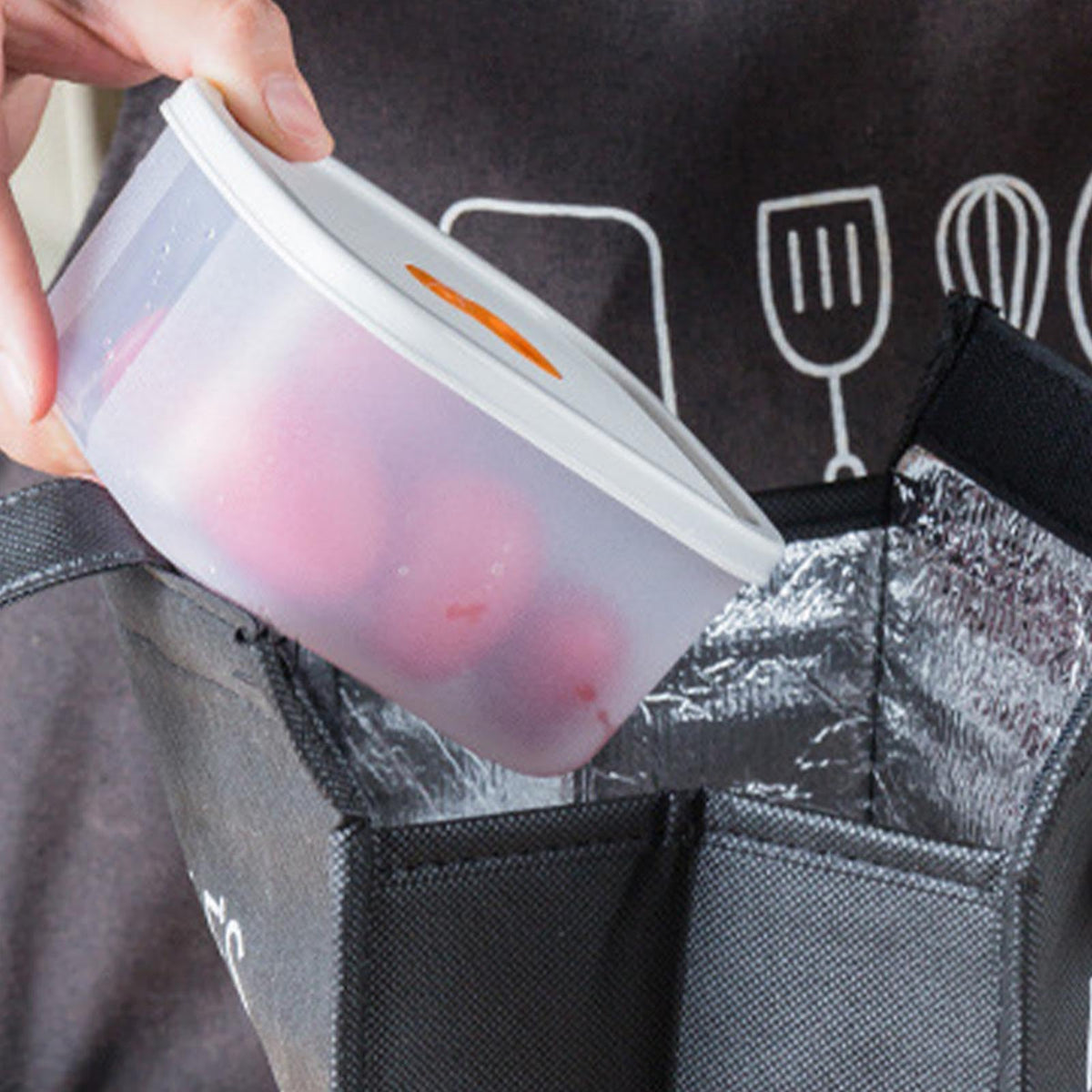 TERRIFI Containers for Food Storage & Meal Prep, 10 Pcs Set (310ml Each), Leakproof Reusable Design with Snap Lids, Ideal for Fruit, Snacks, & Vegetable Freshness