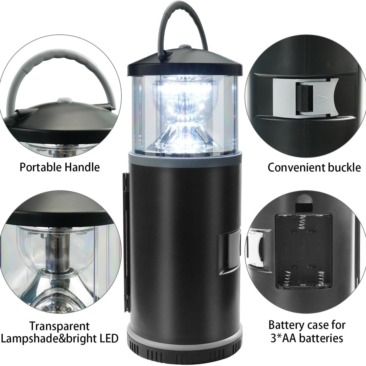 BIGTREE 2 in 1 LED Camping Tool Torch with Screwdriver Set 17 Pieces Tool Household Outdoor Emergency Light Bright Portable Lamp Hardware Tool Set (Camping Light)