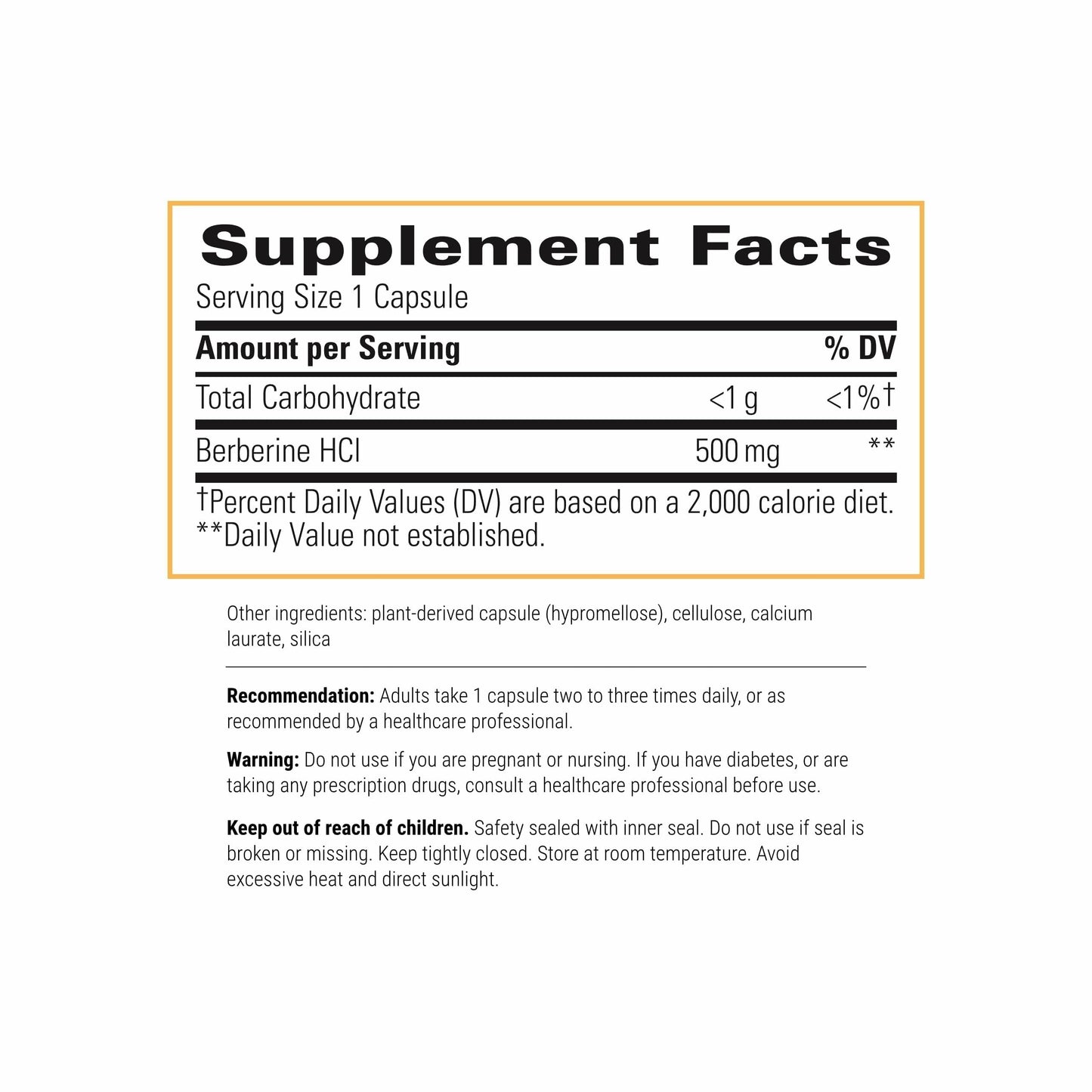 Integrative Therapeutics Berberine - Supplement for Cellular Energy Metabolism & Metabolic Support* - Dairy-Free & Gluten-Free - 60 Capsules (60 Servings) - Medaid International