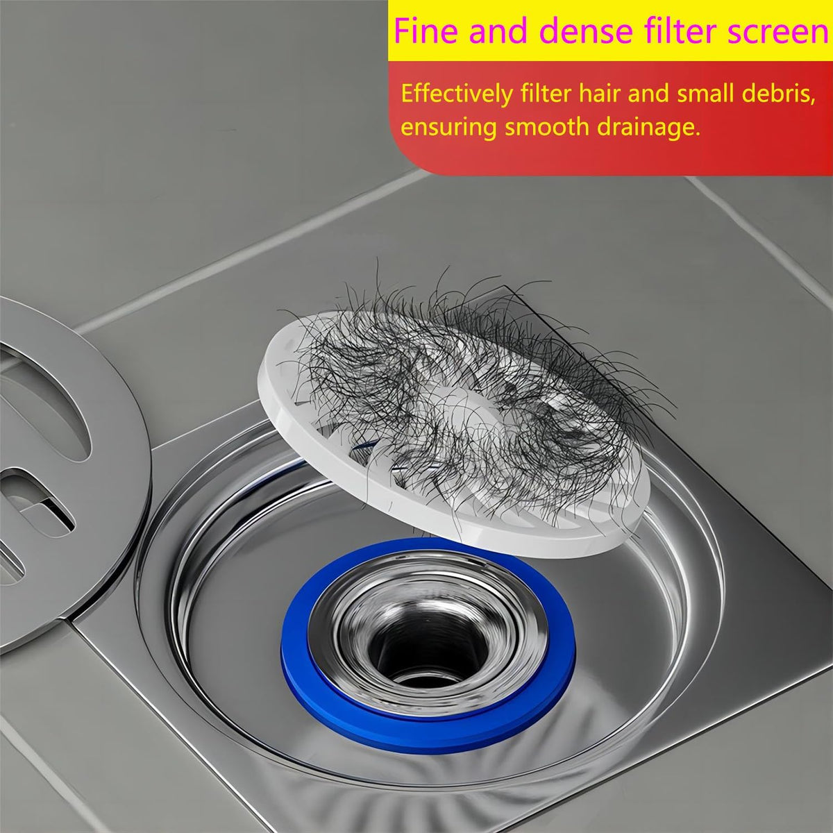 TERRIFI 304 Stainless Steel Odor Proof Floor Drain Core, Sewer Anti-Odor Cover Sealing Ring, Floor Drain Backflow Preventer, Suitable for Kitchen Bathroom(32mm)
