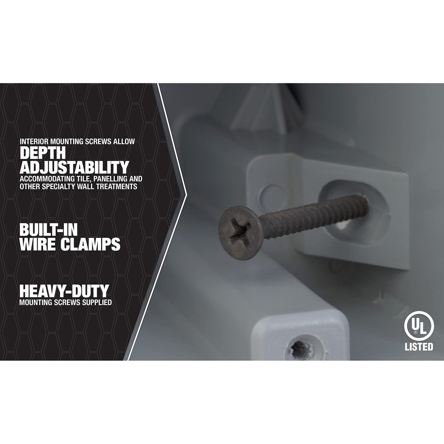 Southwire MSB1G One Gang Device Box with Depth Adjustable, Heavy Duty 42lb - Medaid International