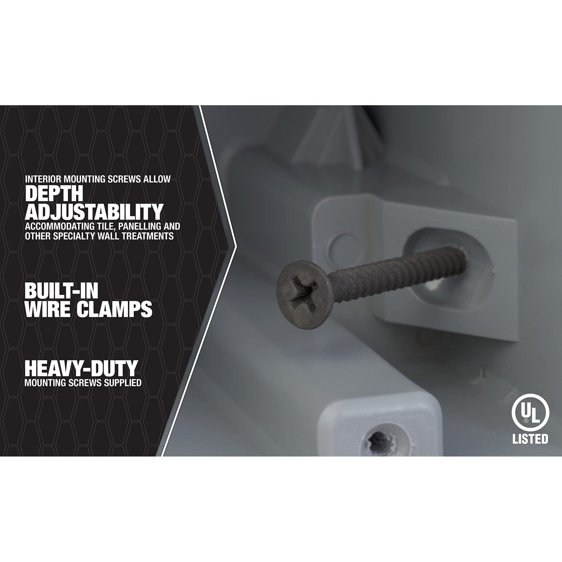 Southwire MSB1G One Gang Device Box with Depth Adjustable, Heavy Duty 42lb - Medaid International