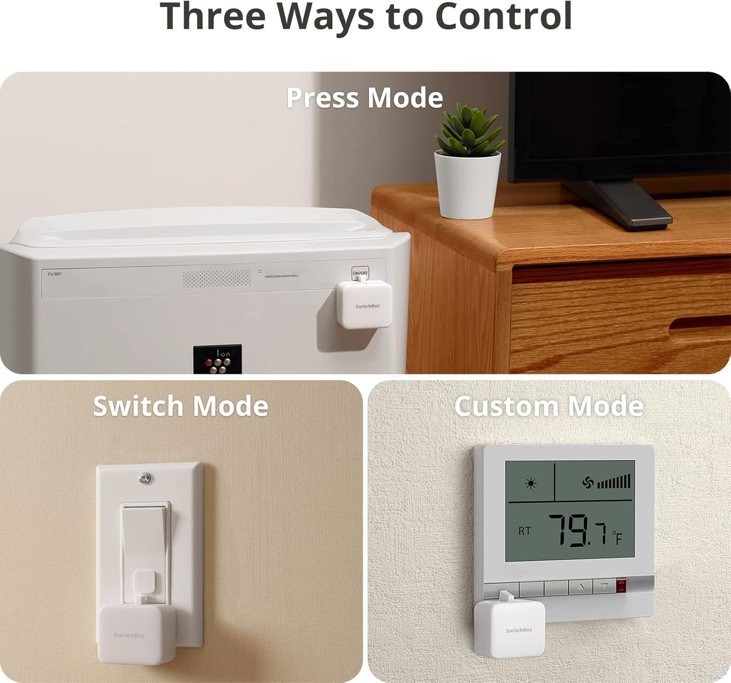 Medaid Smart Automatic Switch Bot with Remote - Works on App & Remote