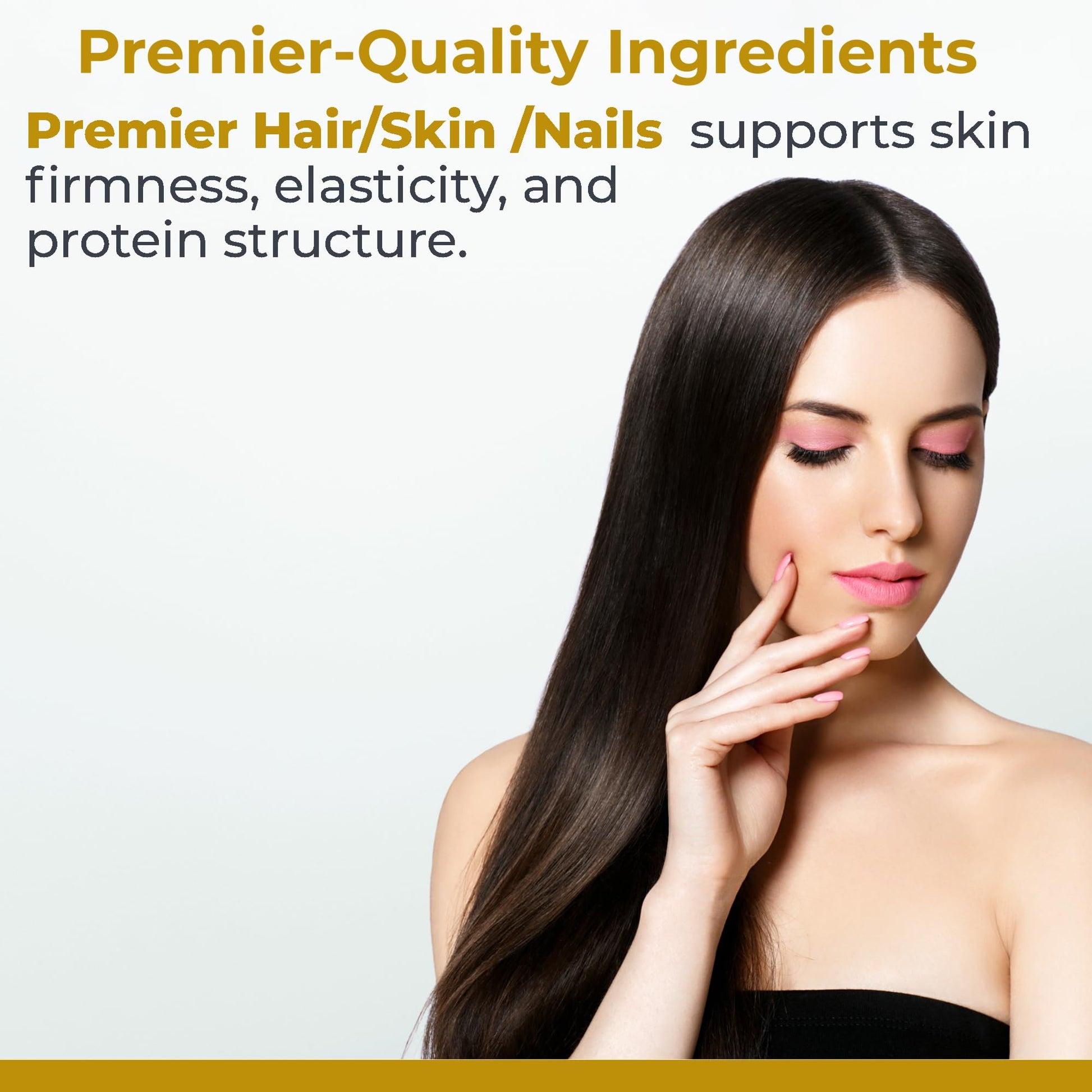 Premier Research Labs Premier Hair/Skin/Nails - Hair Growth Supplement for Women & Men with Keratin, Vitamins for Hair Growth, Beauty from Within for Hair, Skin and Nails - 60 Vegetarian Capsules - Medaid International