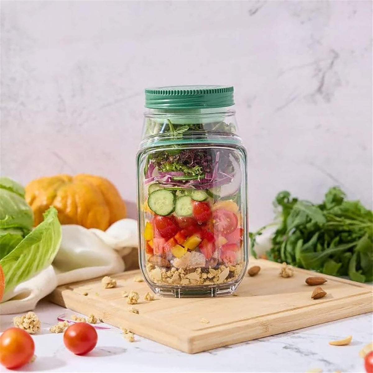 Vertical Layering Salad Pod