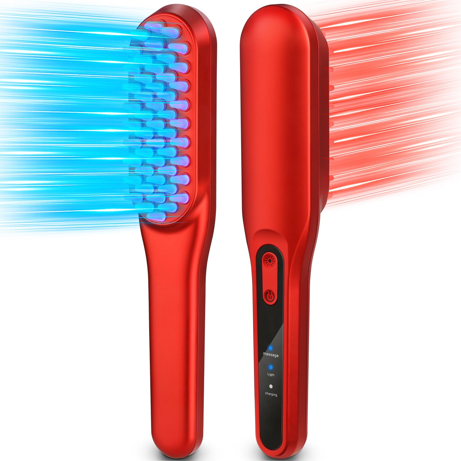 Laser Hair Growth Comb，Red Light Hair Growth Treatment for Men & Women（Red 1pcs ） - Medaid International