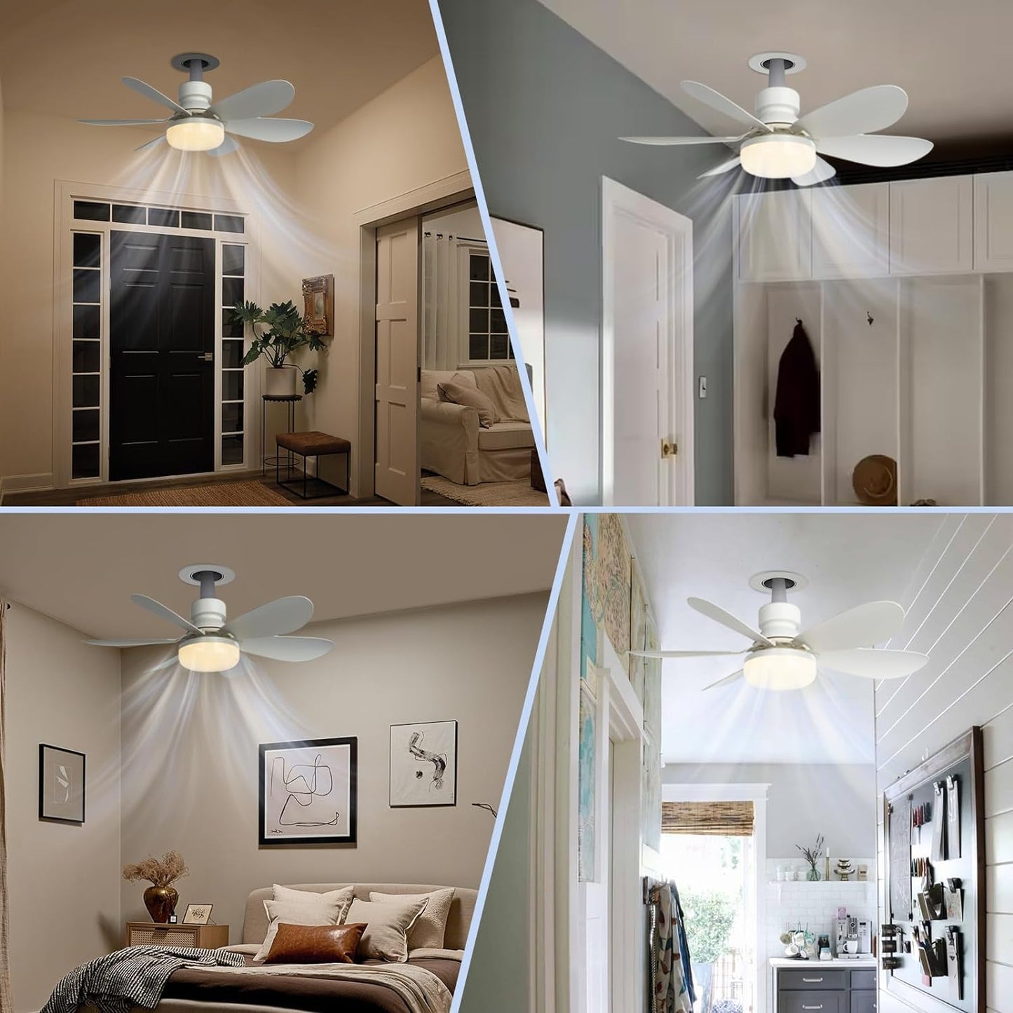 Flower Socket Fan Light (202614c)
