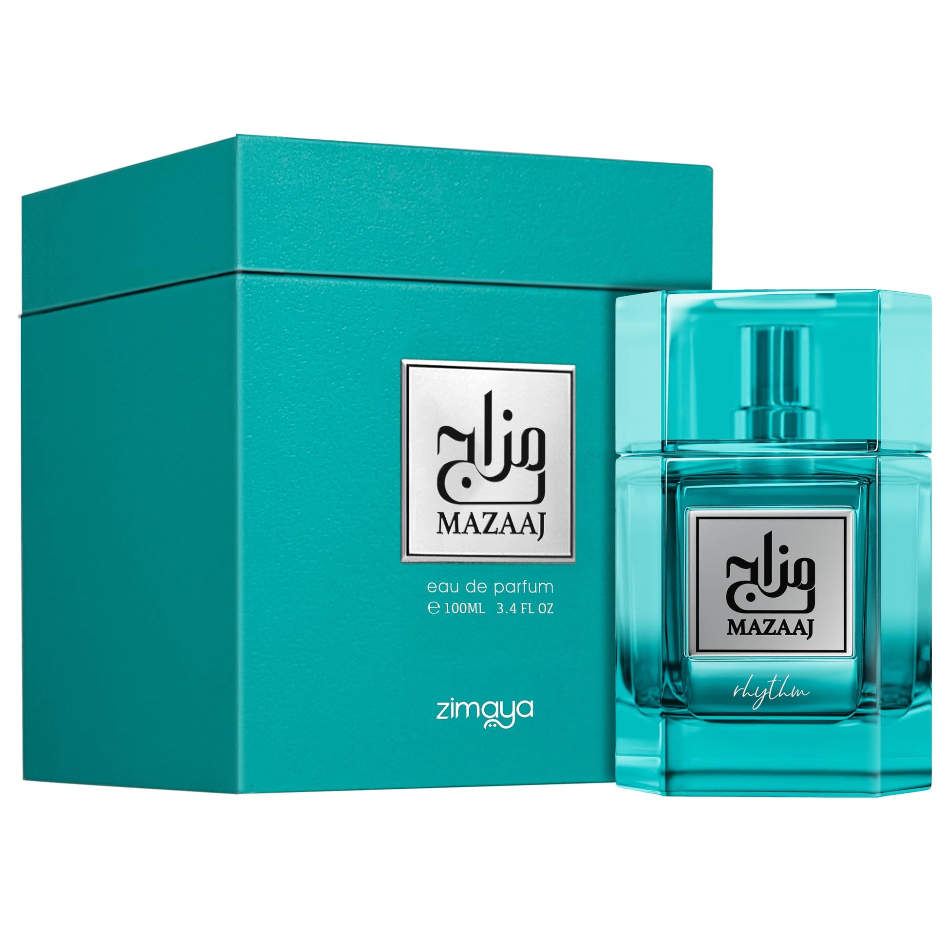 zimaya Mazaaj Rhythm Unisex Eau De Parfum, 3.4 Fl. Oz - Medaid International