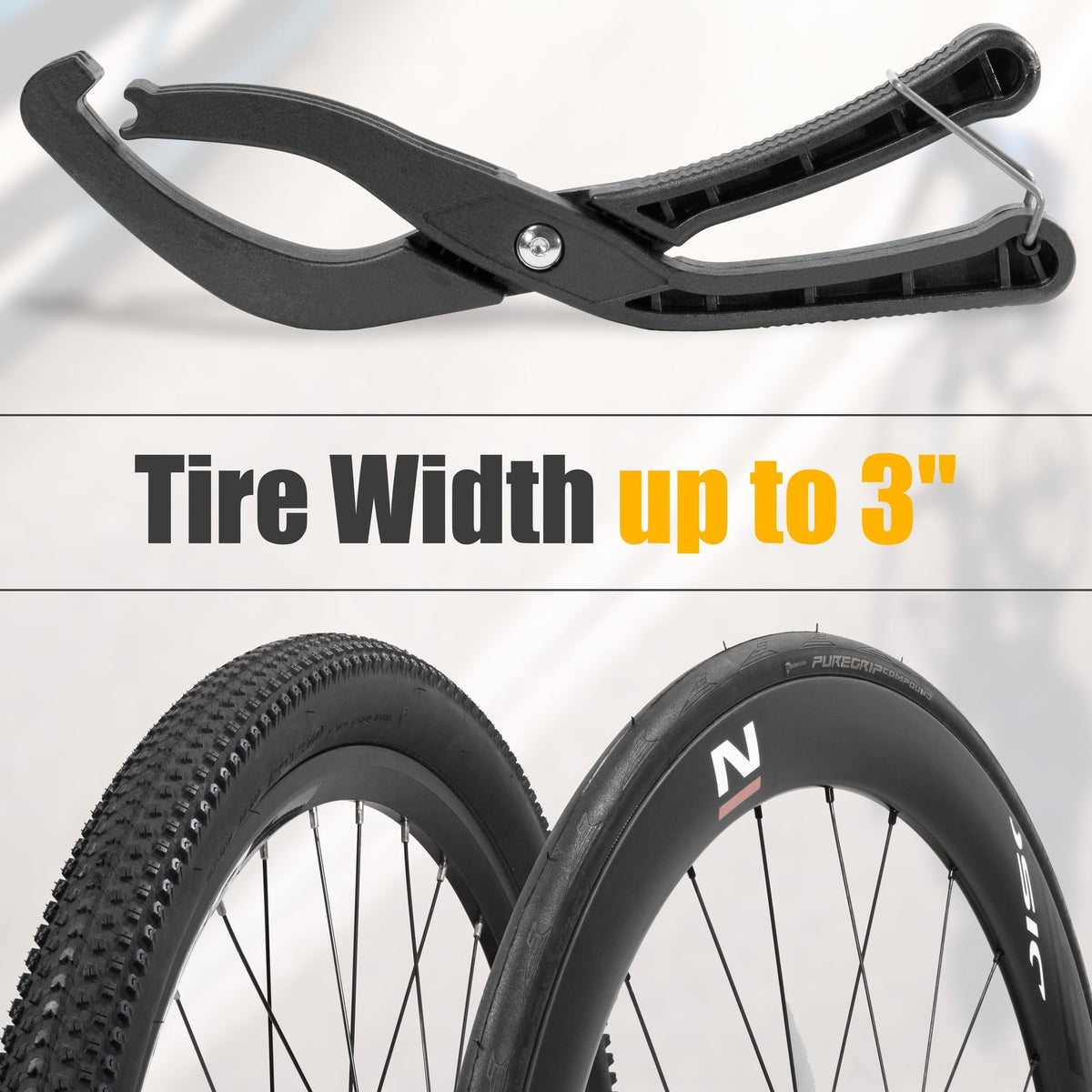 KASTWAVE Bike Tire Lever Tool with Anti-Slip Grip - Easy Install for Stubborn Wire Bead Tires - Durable Cycling Repair Equipment