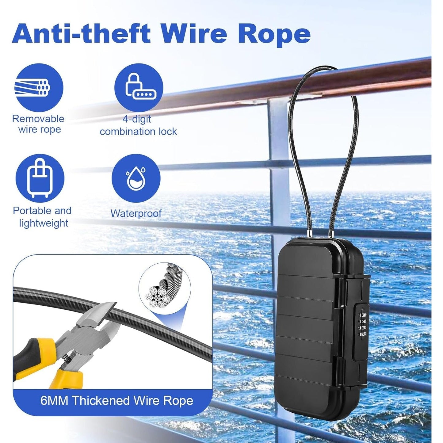 Portable Waterproof Safe Box