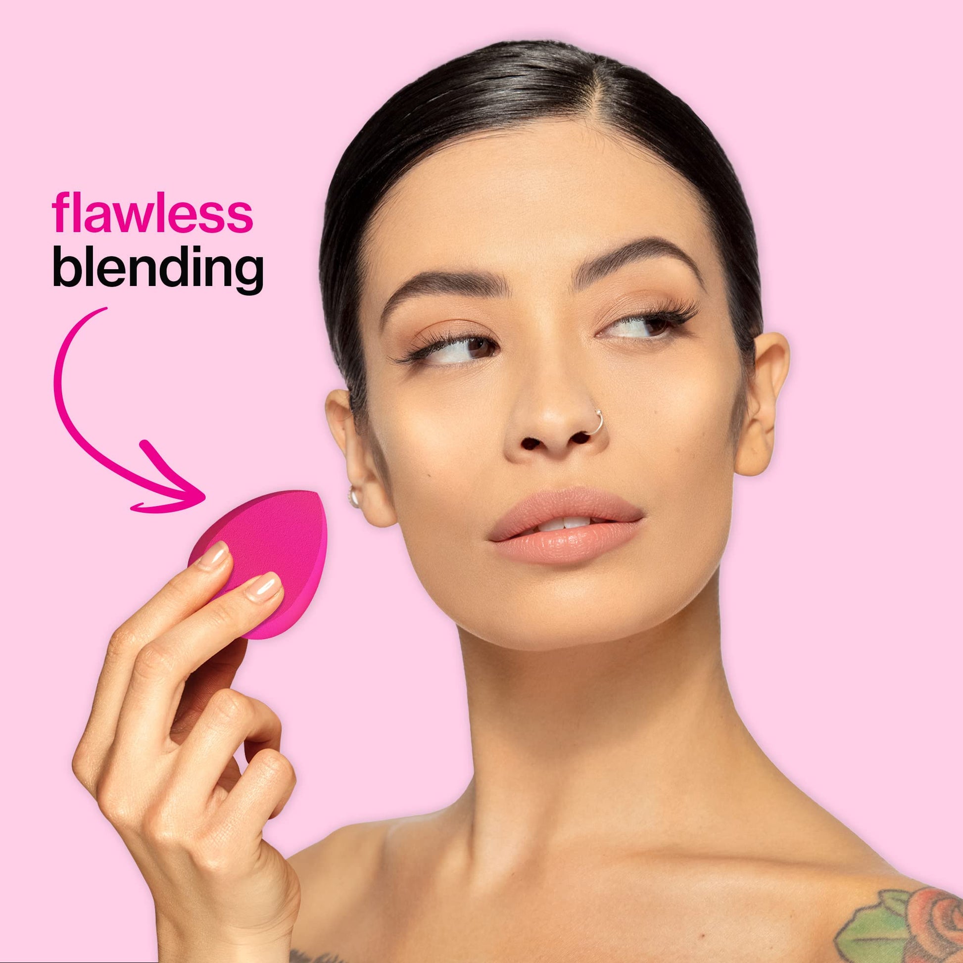 wet n wild Double Tap Makeup Sponge Set, Foundation Blending Beauty Sponge Flawless for Liquid, Cream, and Powder Dry and Wet Blender Make Up Use Vegan, Cruelty Free - Medaid International