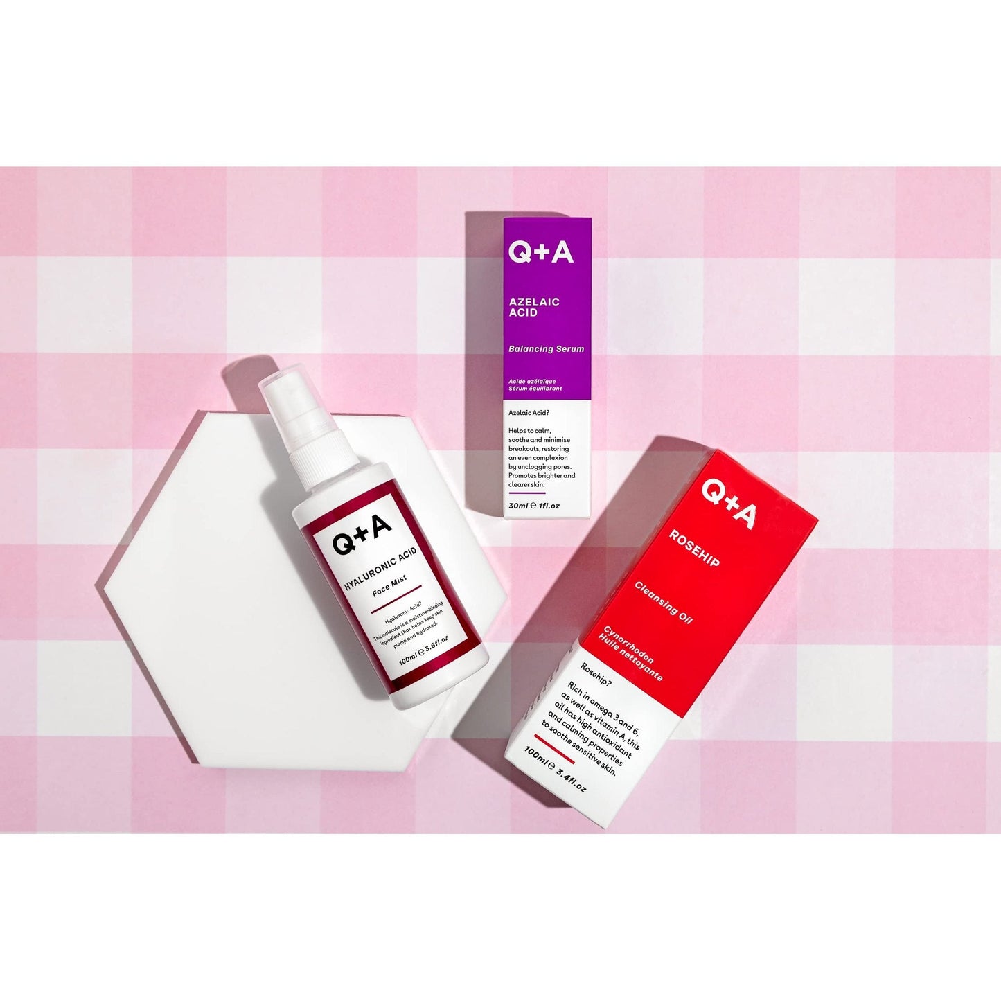 Q+A Azelaic Acid Balancing Serum (30ml), Natural Face Serum with Zinc PCA and Antioxidant Super Grains, Fragrance Free Skincare, Calms Blemishes and Smoothes Skin - Medaid International