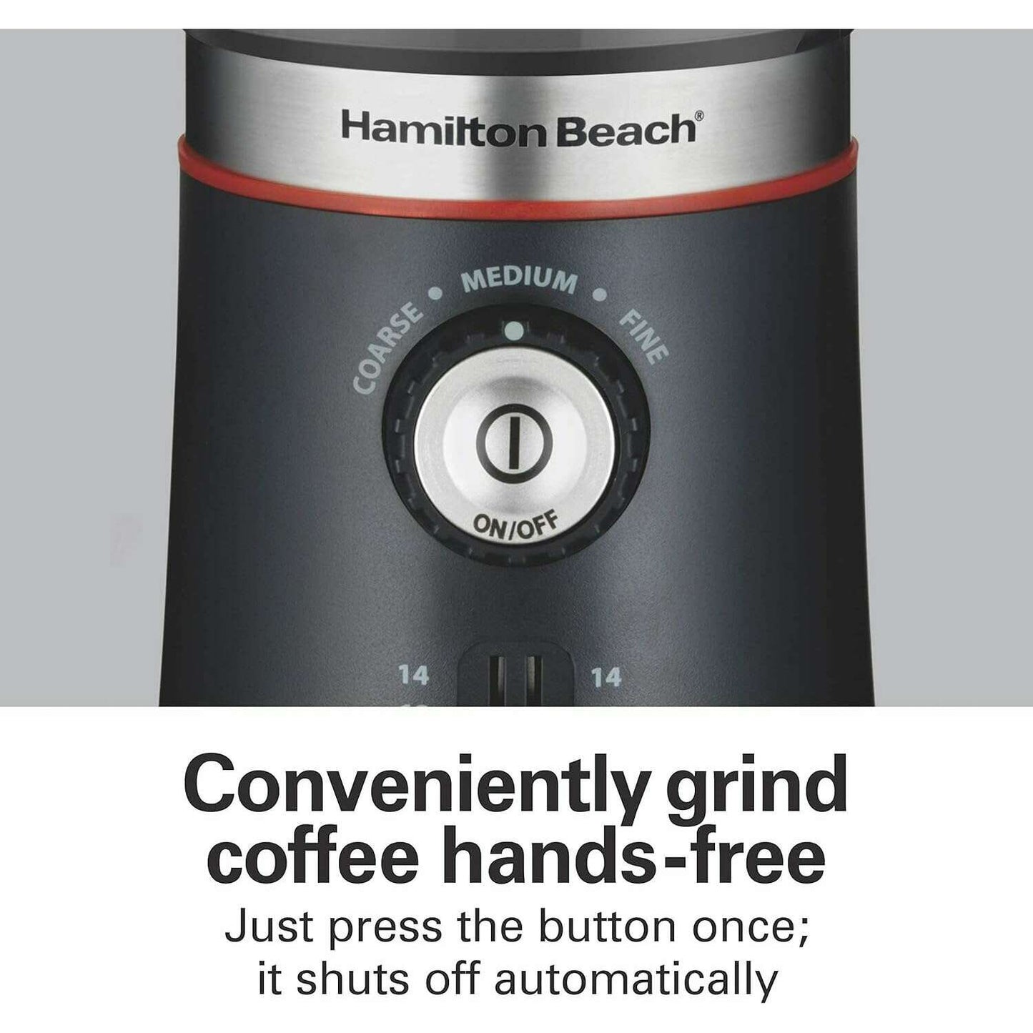 Custom Grind‚Ñ¢ Coffee Grinder, Removable Stainless Steel Chamber - Medaid International