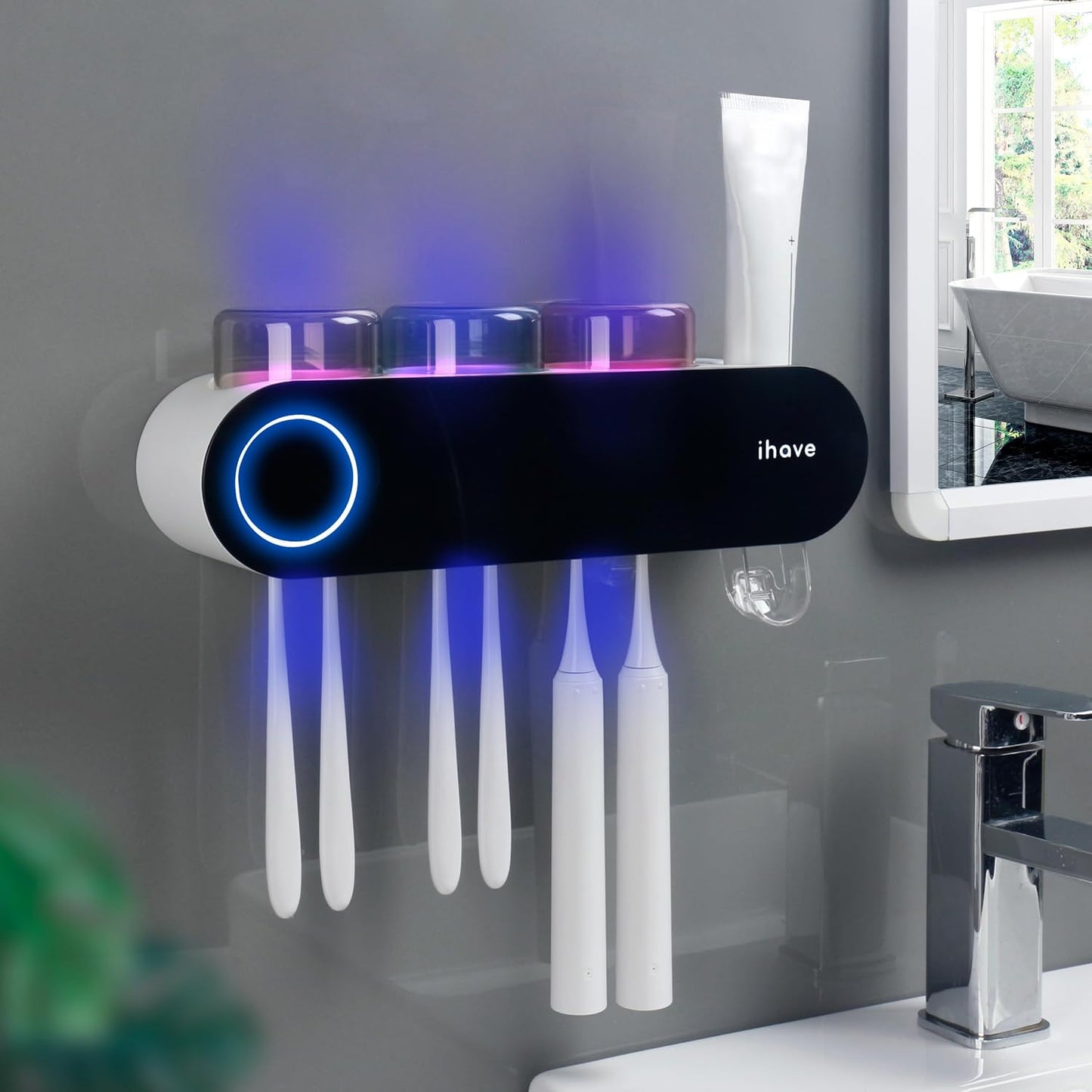 ECOCO UV Sterilization Toothpaste Dispenser