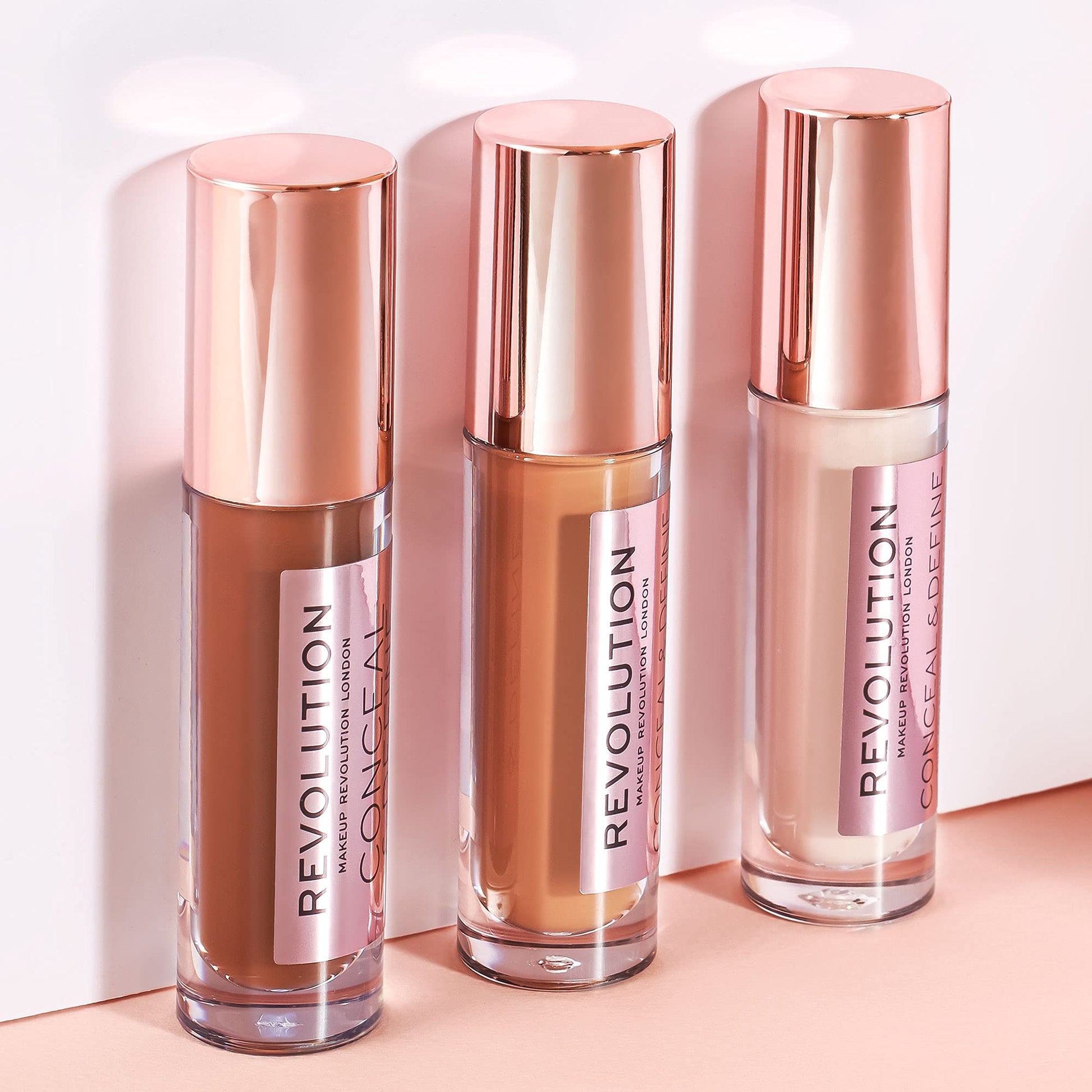 Revolution, Conceal & Define Concealer, Full Coverage & Lightweight, Long-Lasting Matte Finish, Vegan & Cruelty Free, C11 Medium or Tan Skin Tones, 0.14 oz - Medaid International