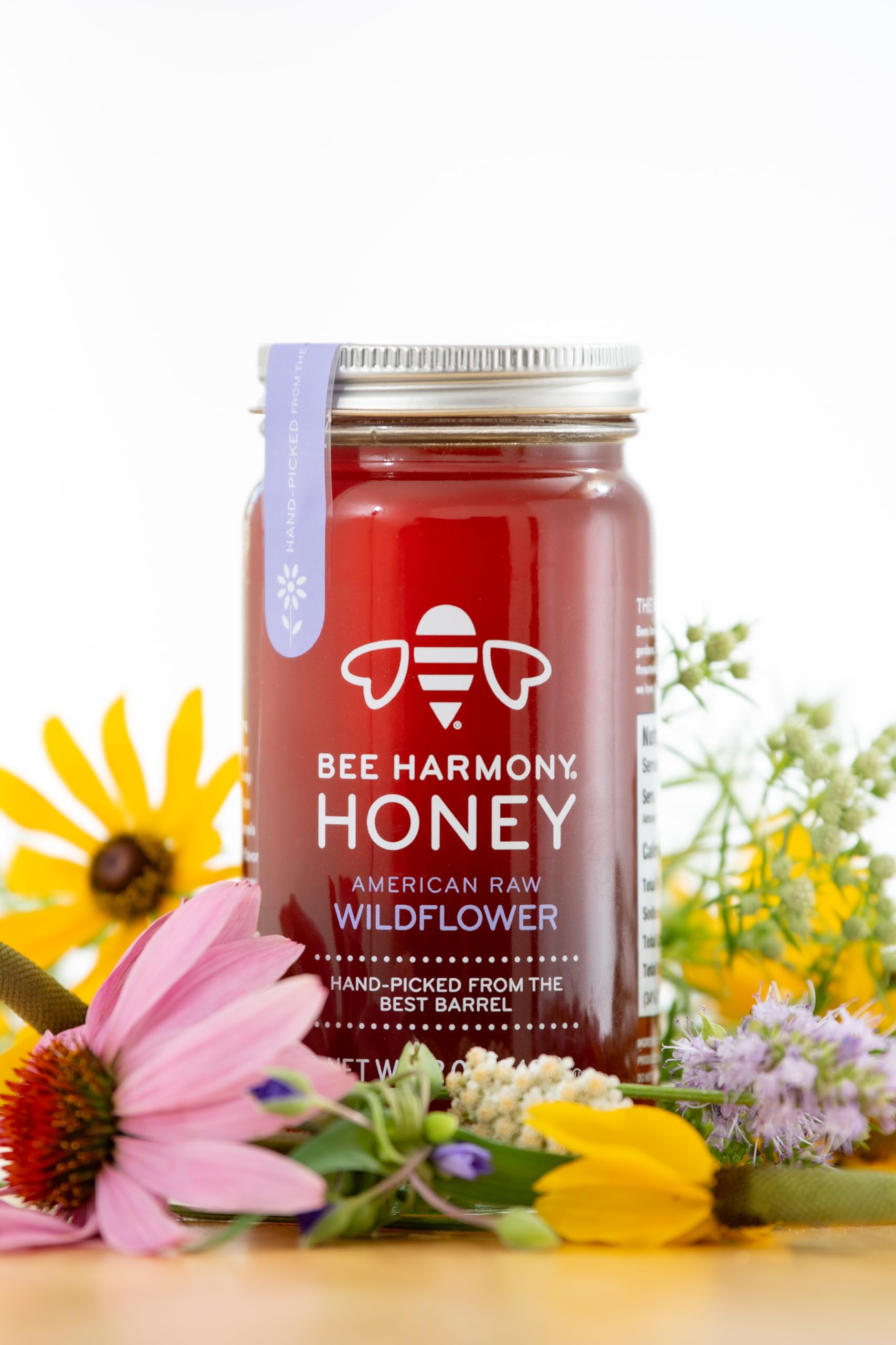 Bee Harmony Honey 3 Pack Variety Pack, 36 Ounce (Clover, Wildflower and Orange Blossom) - Medaid International