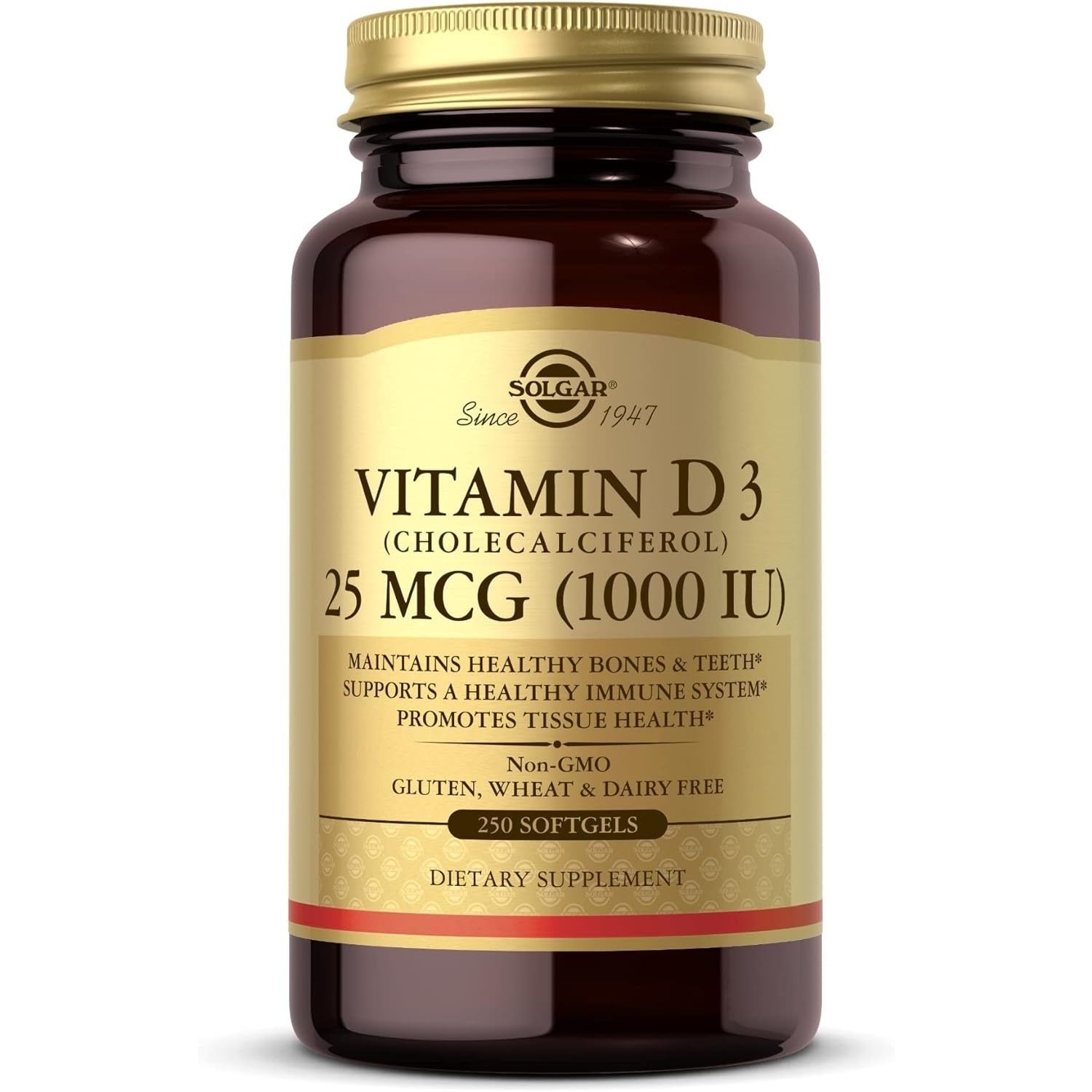 Solgar Vitamin D3 (Cholecalciferol) 125 mcg (5000 IU), 240 Vegetable Capsules - Helps Maintain Healthy Bones & Teeth - Immune System Support - Non-GMO, Gluten Free, Dairy Free, Kosher - 240 Servings - Medaid International