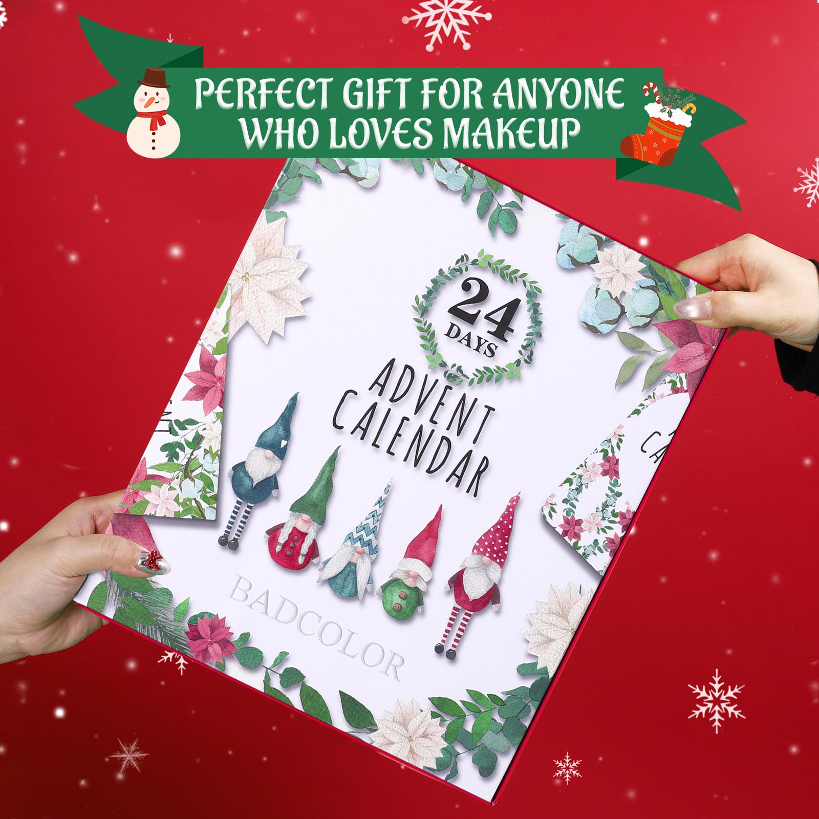 Makeup Advent Calendar 2025, 24 Days Christmas Countdown Calendar Surprise Gift Kit, Xmas Holiday Festival Cosmetic Starter Makeup Set with 24 Beauty Boxes for Women Girls Teens - Medaid International