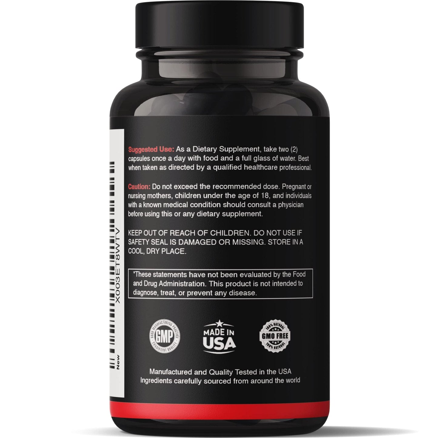 Natgrown Black Maca Root + Panax Ginseng Powder Capsules 1500 mg with Black Peruvian Maca Root & Korean Panax Ginseng Supplement for Men and Women - Vegan Pills (120 Count) - Medaid International