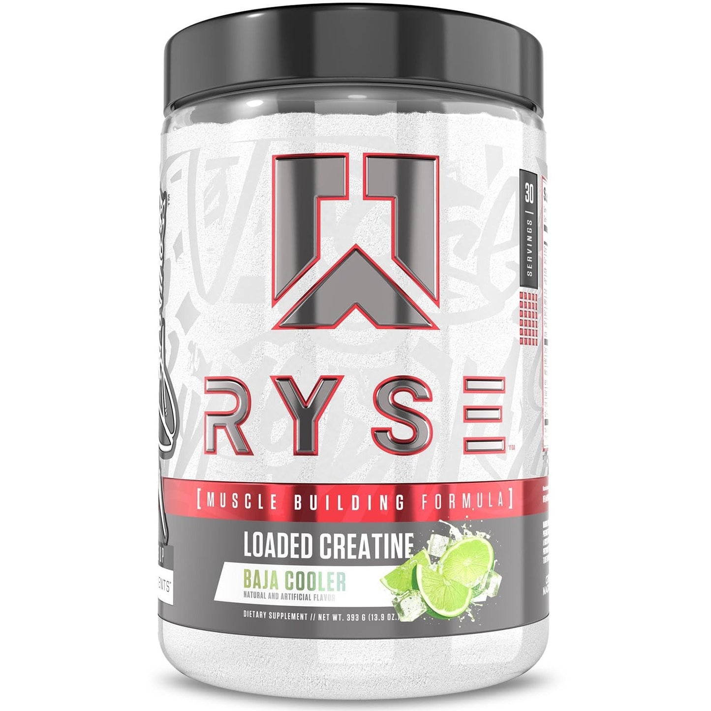 RYSE Loaded Creatine for Men & Women - Baja Cooler - Muscle Building Formula with 3 Forms of Electrolytes, Betaine Anhydrous and Peak ATP - Strength, Power & Endurance Support - 30 Servings - Medaid International