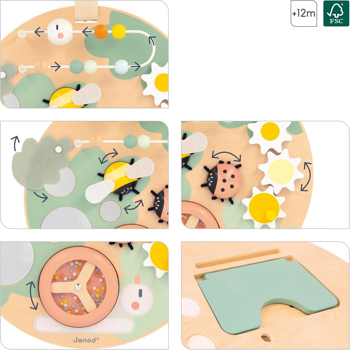 Janod - Sweet Cocoon - Activity Panel