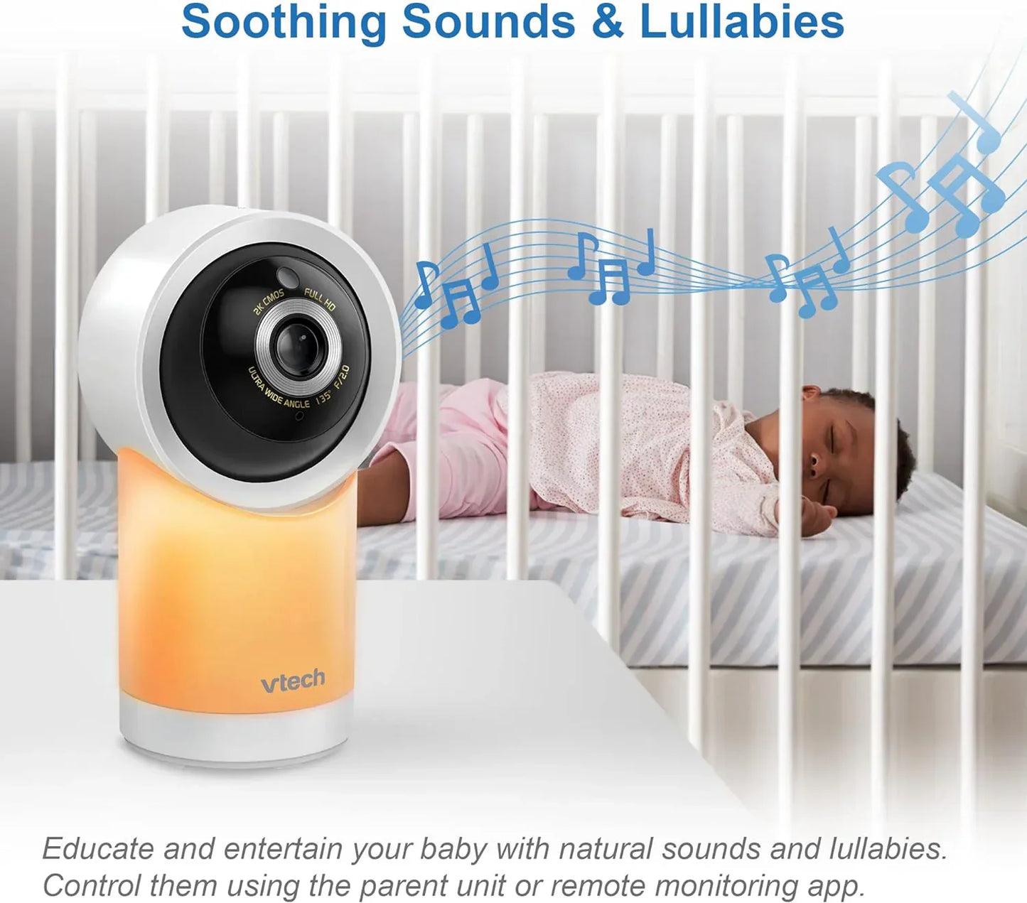 Vtech - RM5766HD 1080HD Monitor - Smart Wifi Remote Access - 360 Degree Pan&Tiltbaby