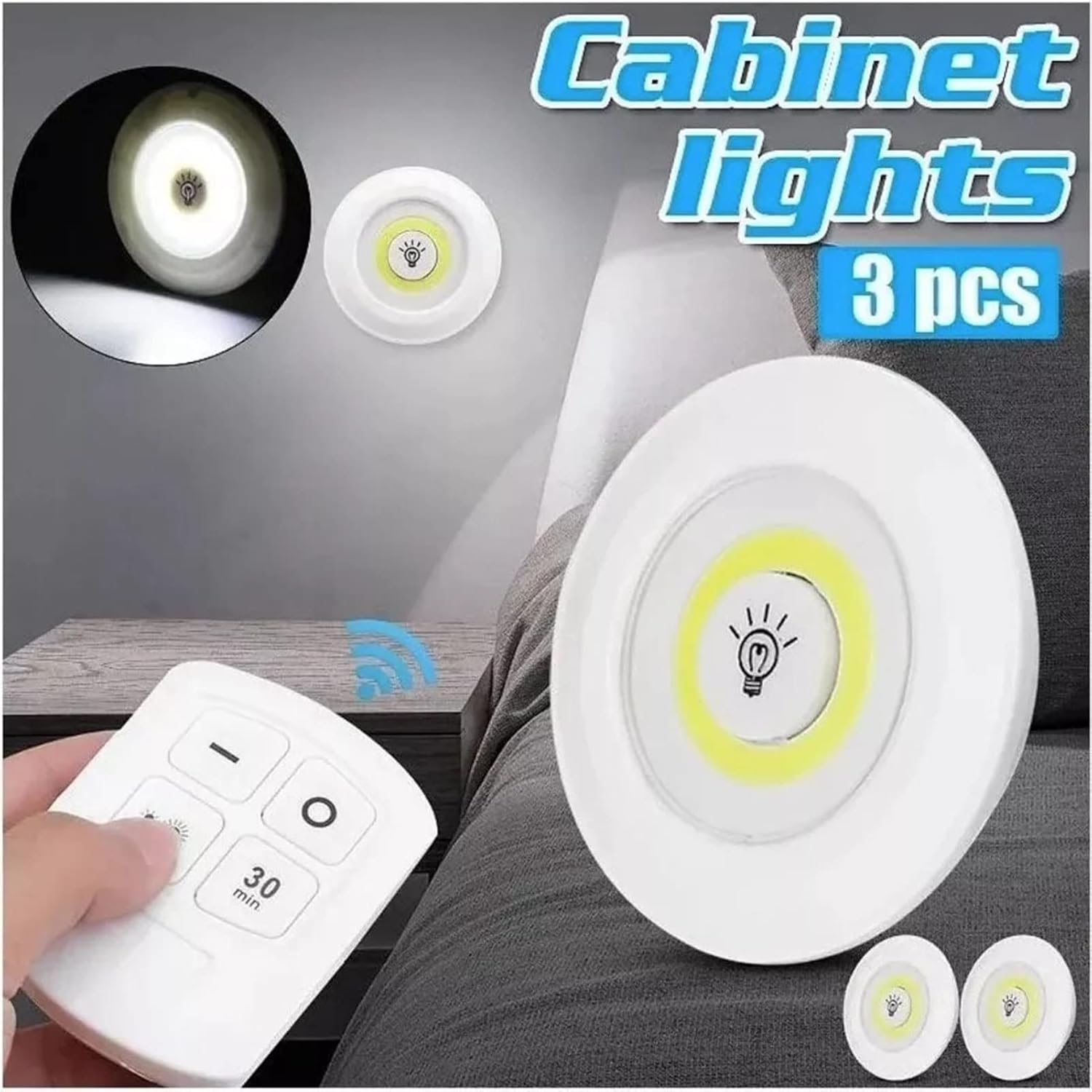 Qayra™️ LED lighting with remote control 3 pcs