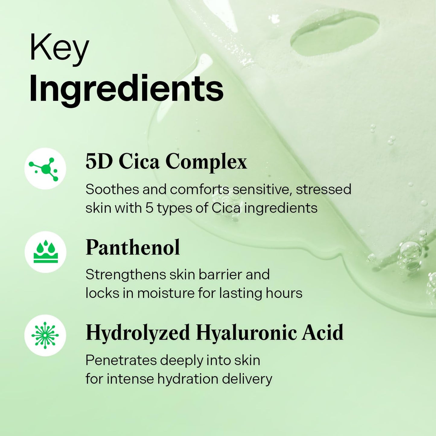 Torriden BALANCEFUL Cica Facial Masks (10 sheets) | Extra Soothing Care | 5D CICA, Hydrolyzed Hyaluronic Acid, Panthenol | Korean Face Mask - Medaid International